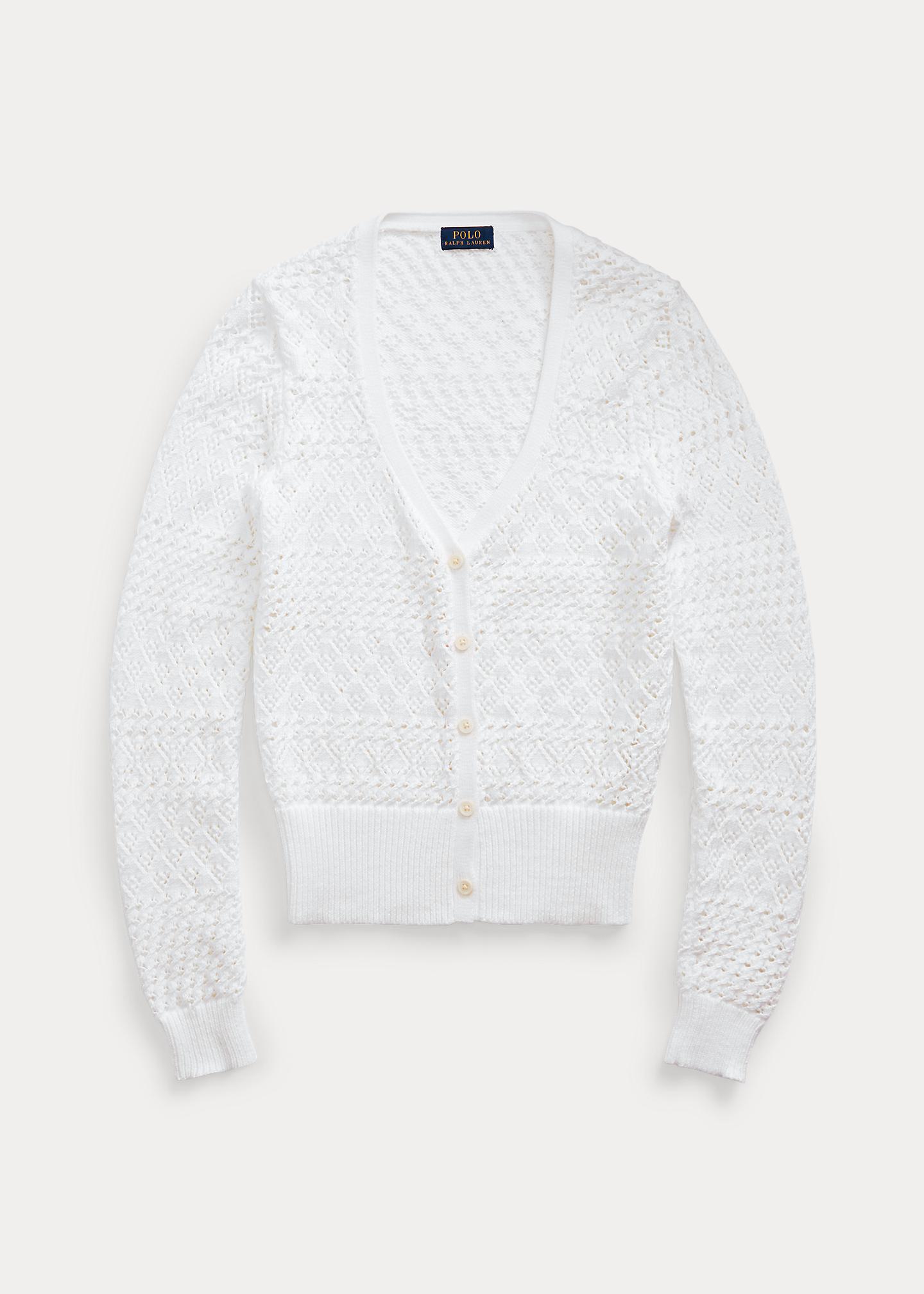 Cotton Pointelle Cardigan Cotton Pointelle Cardigan