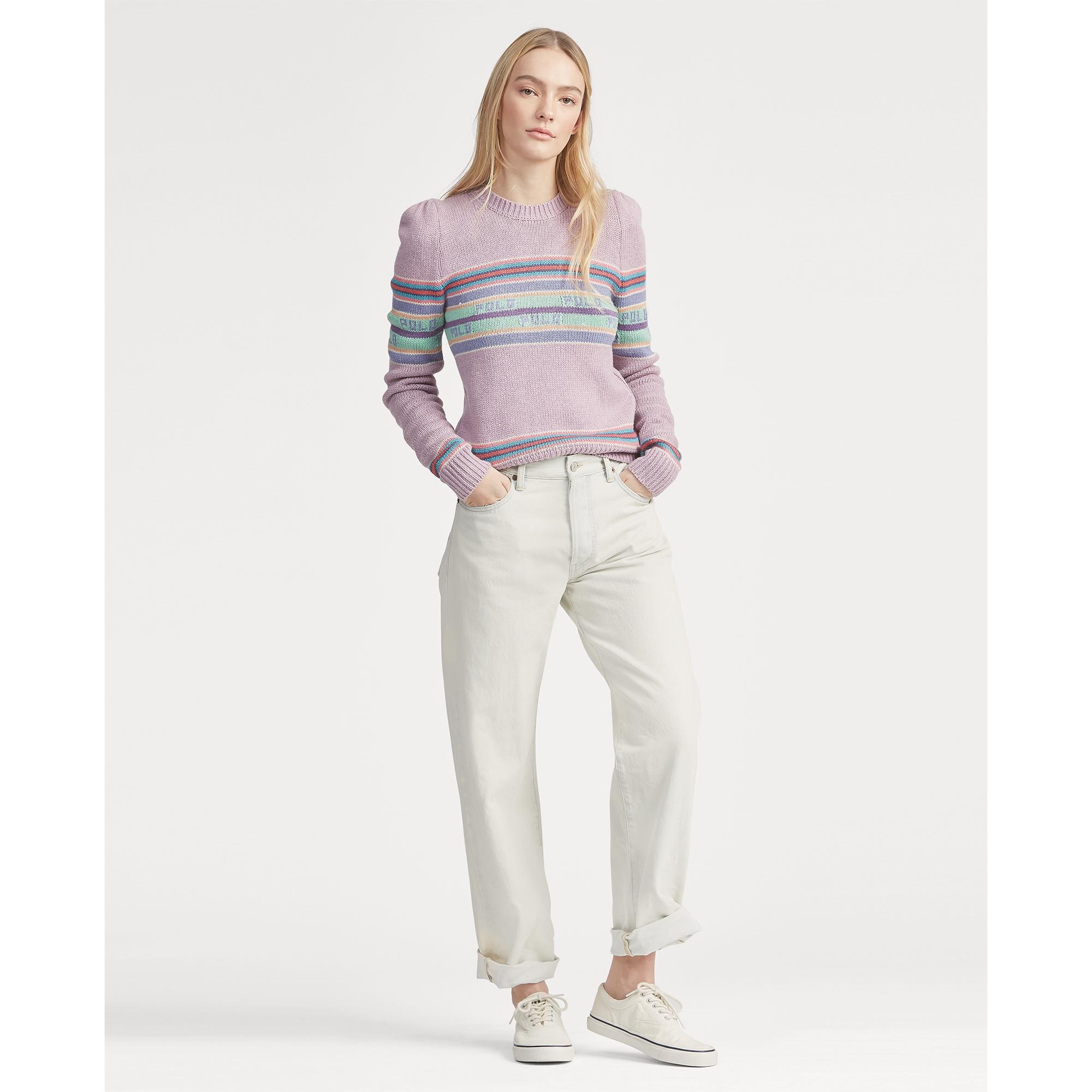 ralph lauren puff sleeve sweater