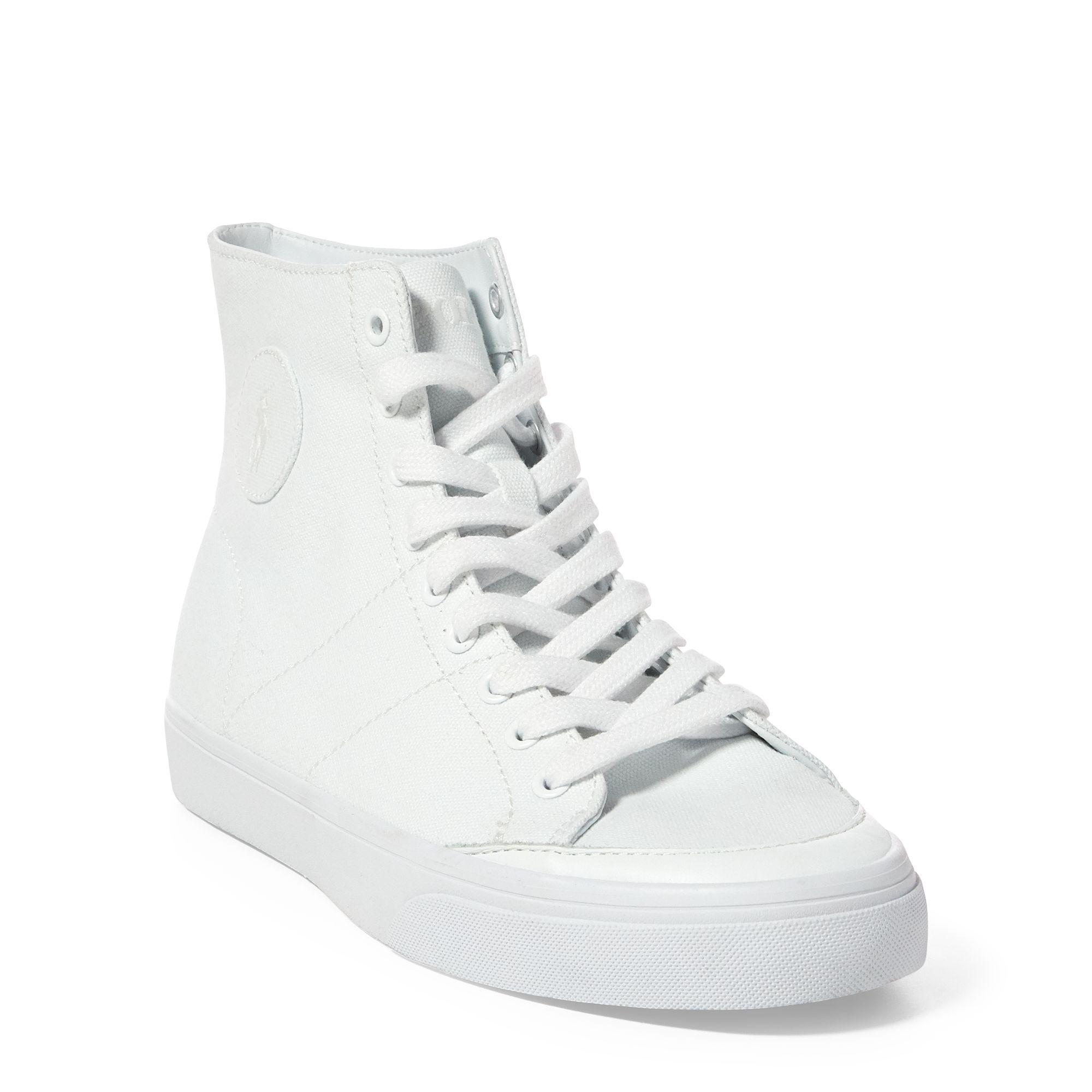 polo ralph lauren solomon canvas sneaker
