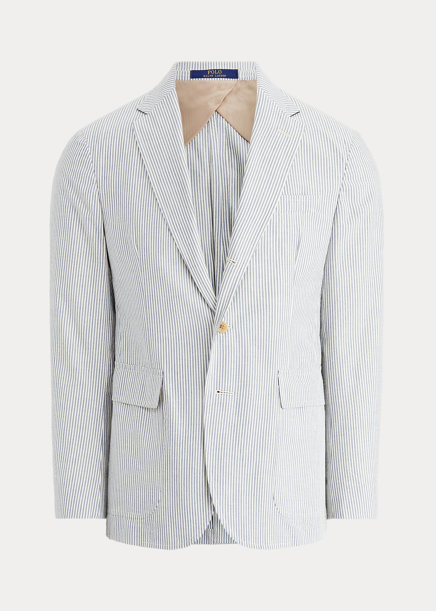 Polo Ralph Lauren Polo Soft Seersucker Suit Jacket in Blue for Men | Lyst UK