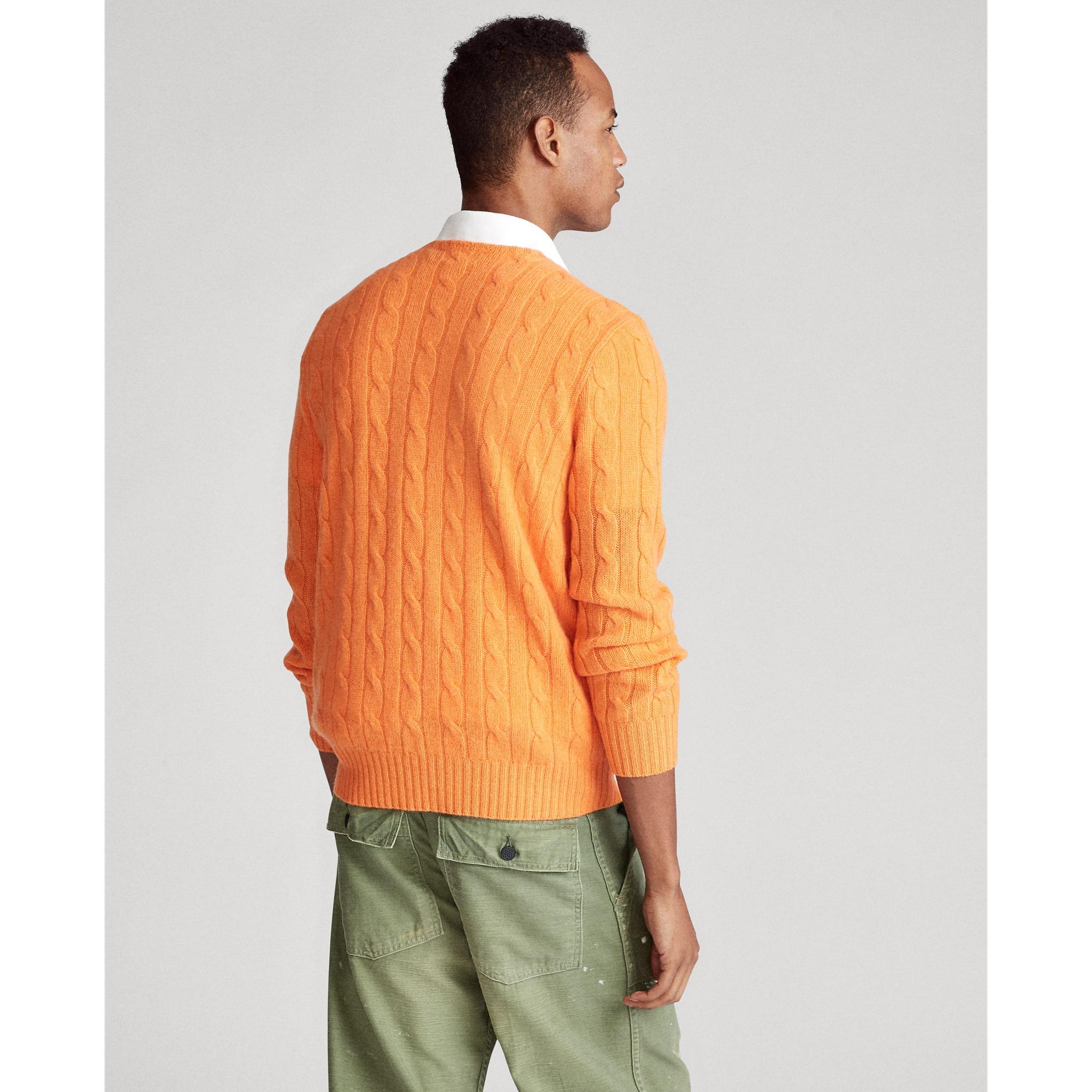 orange ralph lauren jumper