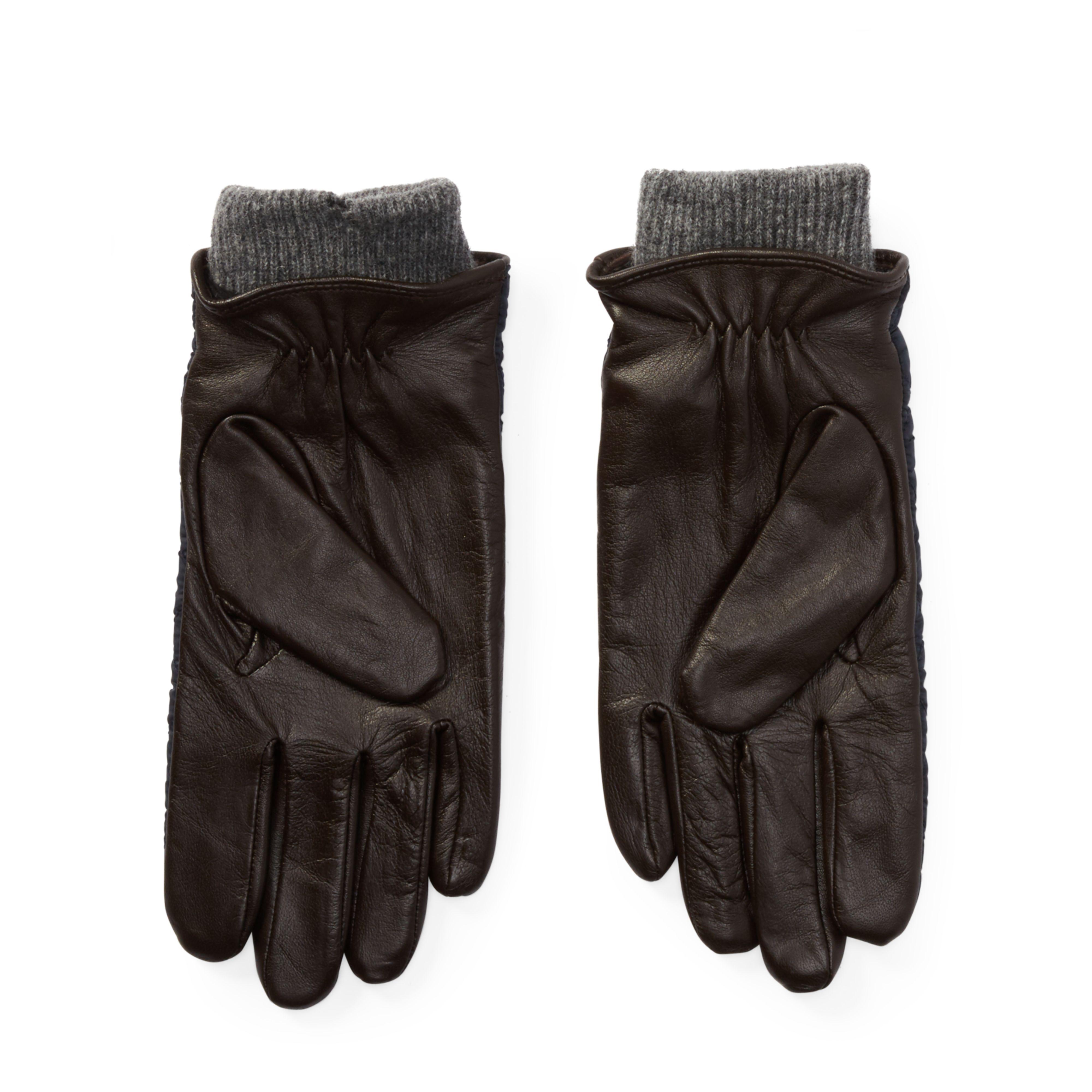 Polo Ralph Lauren Leather Quilted Field Gloves for Men Lyst