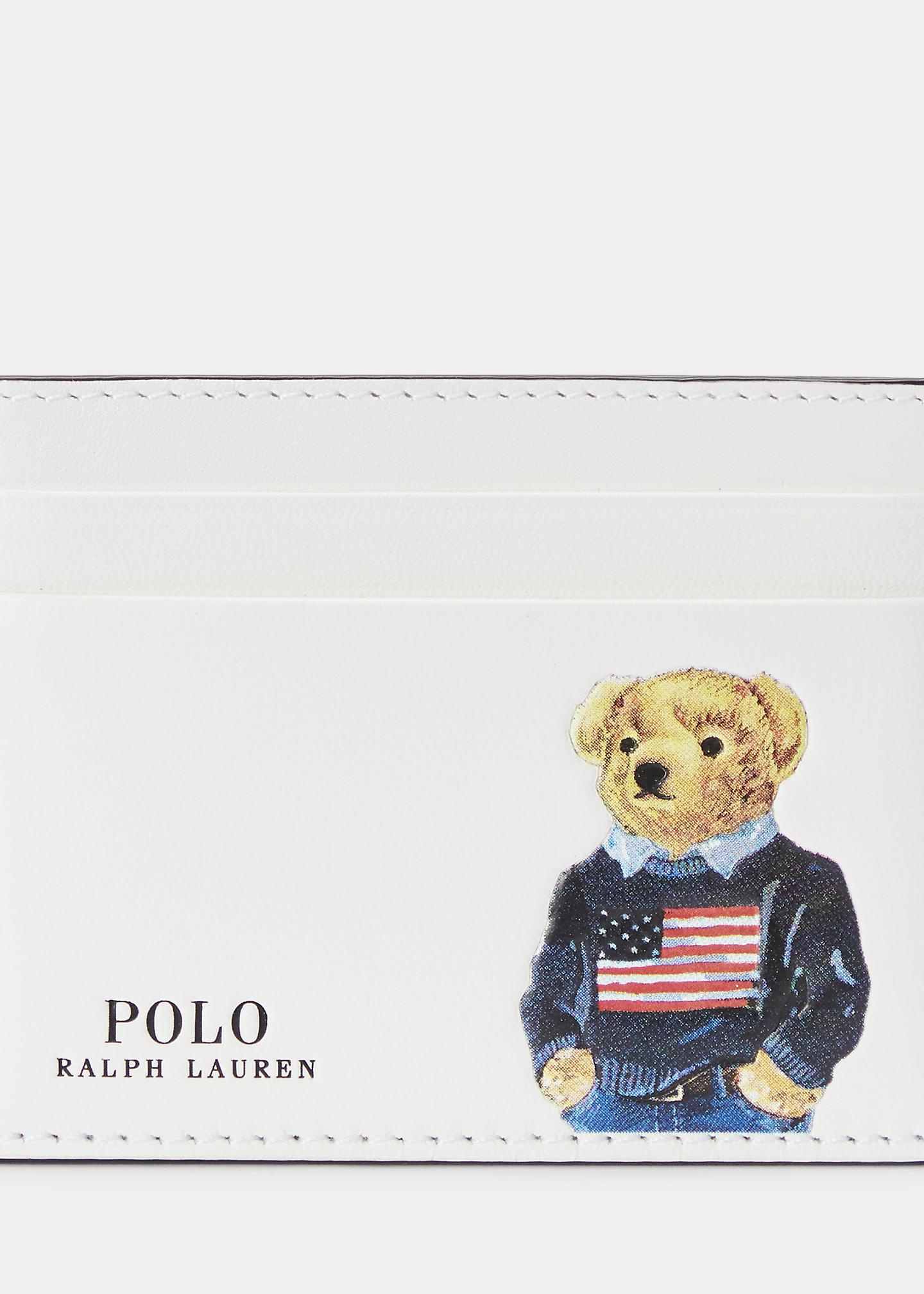 Polo Ralph Lauren Kartenetui aus Leder mit Polo Bear in Weiß | Lyst DE