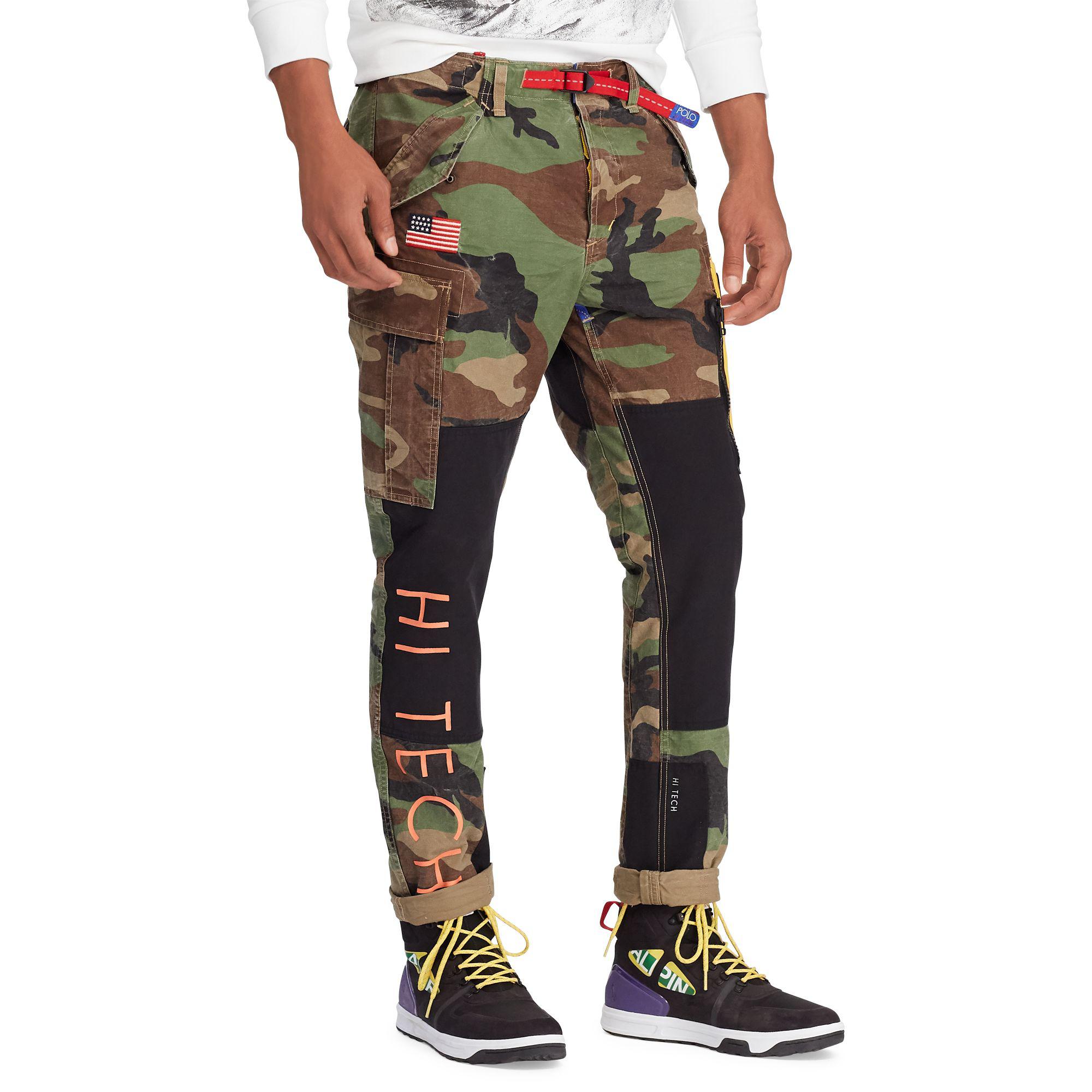 Buy US Polo Assn Navy Cotton Regular Fit Camouflage Cargos for Mens  Online  Tata CLiQ