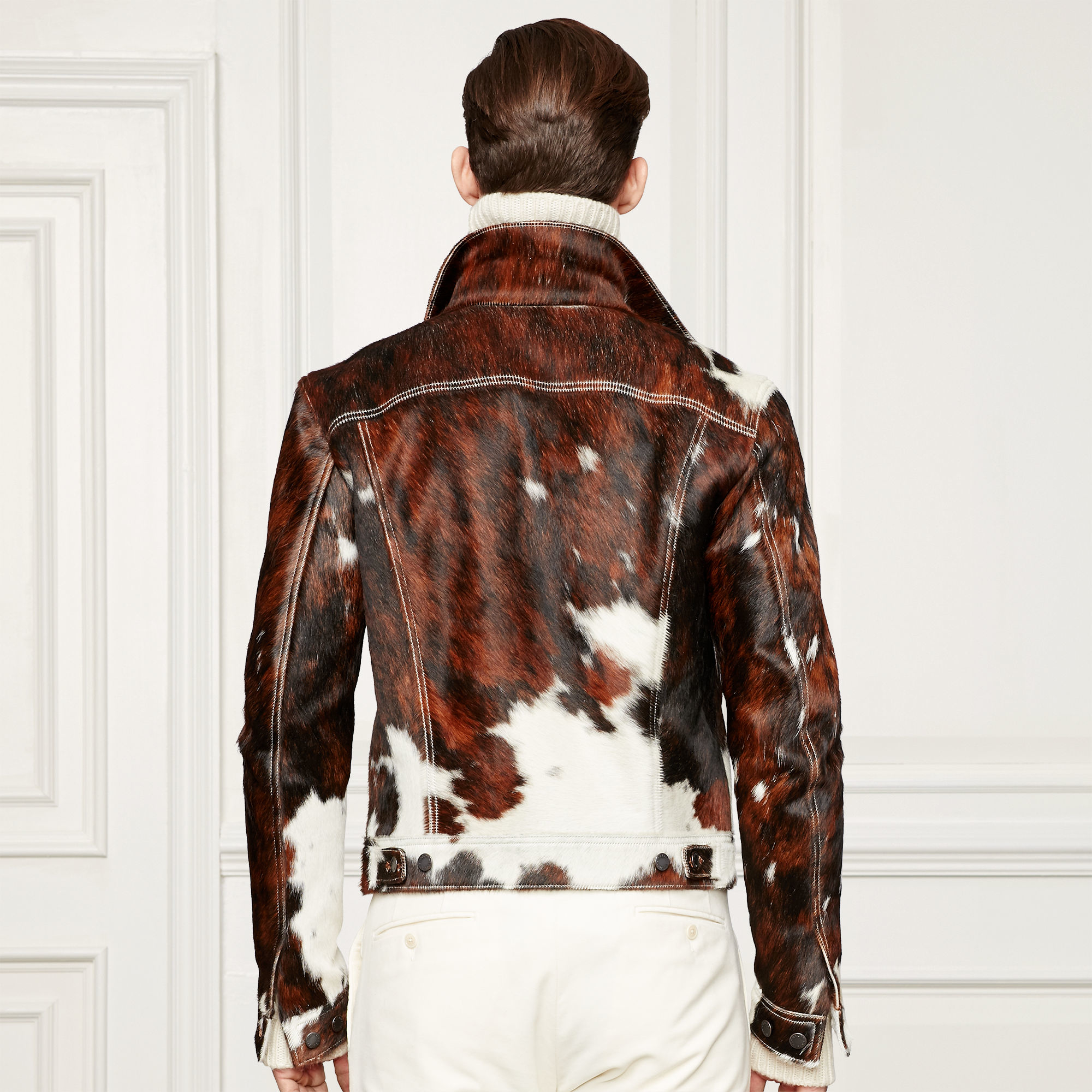 Ralph Lauren Purple Label Clifton Cowhide Jacket in Natural for Men | Lyst  UK