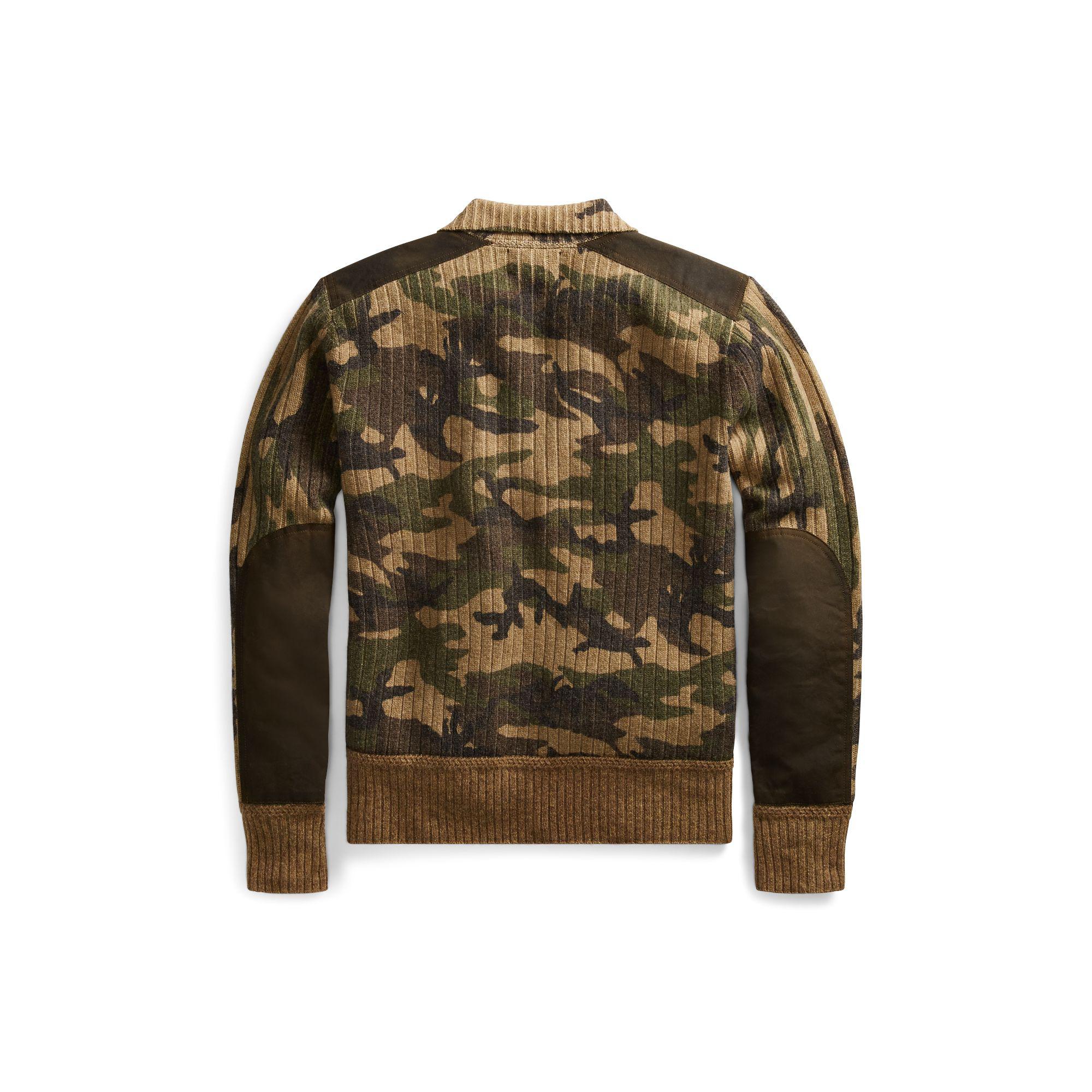 camo cashmere sweater