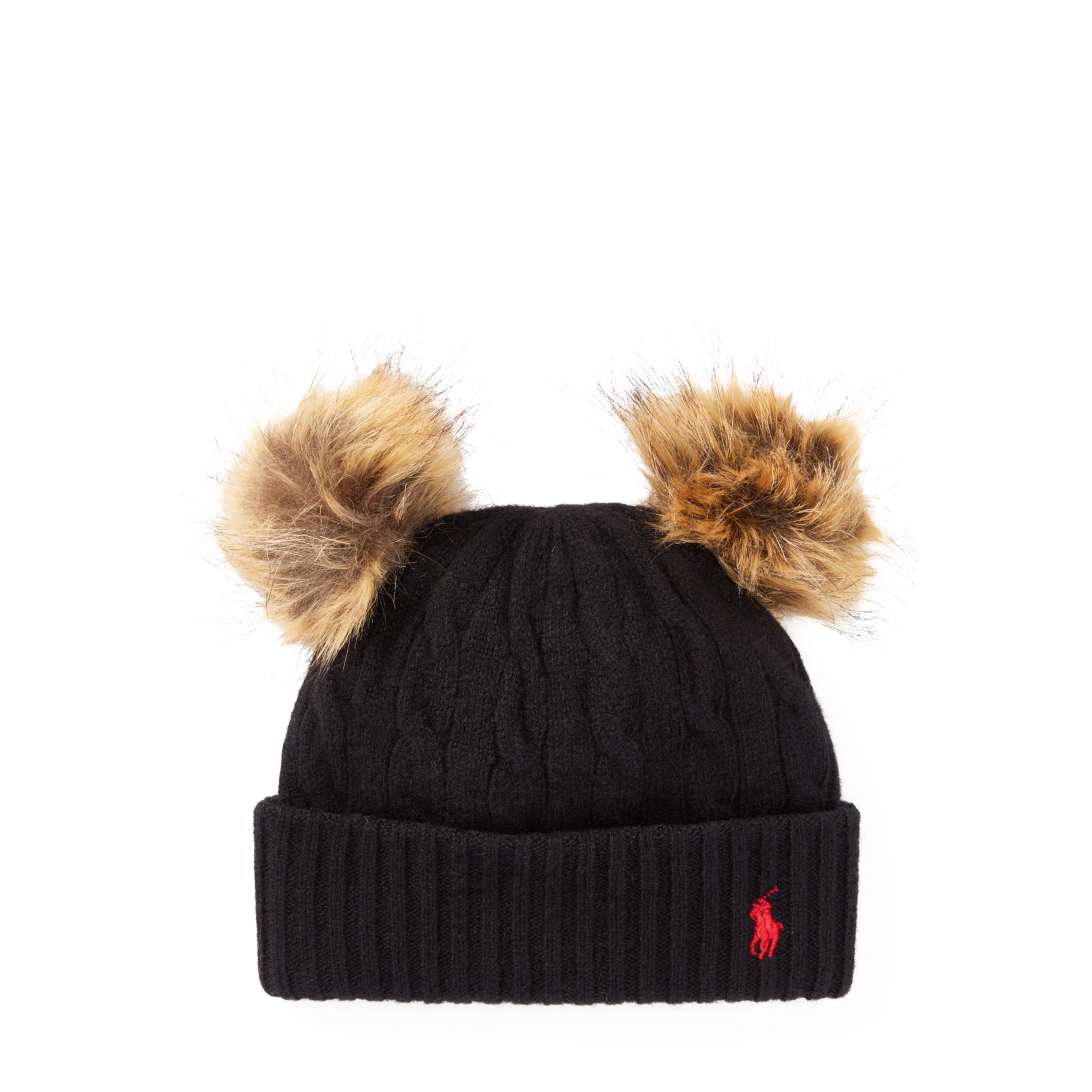 ralph lauren pom pom hat