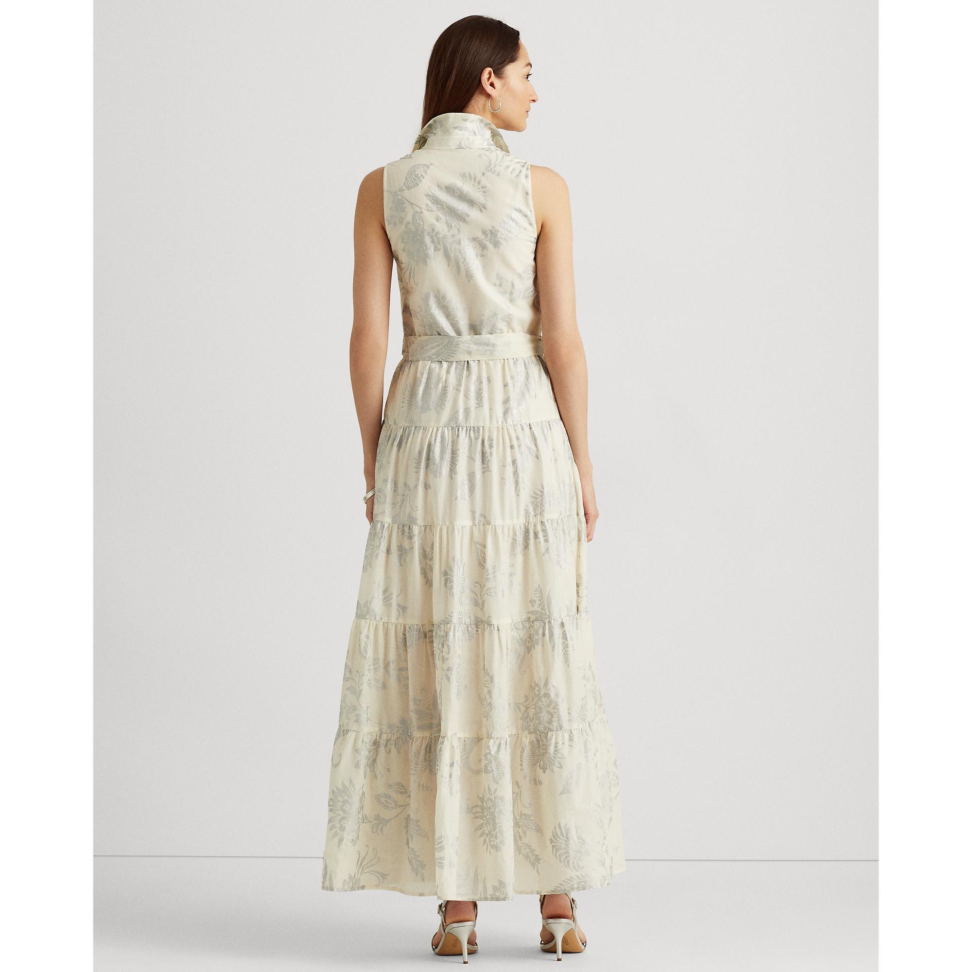 polo ralph lauren cotton voile midi dress