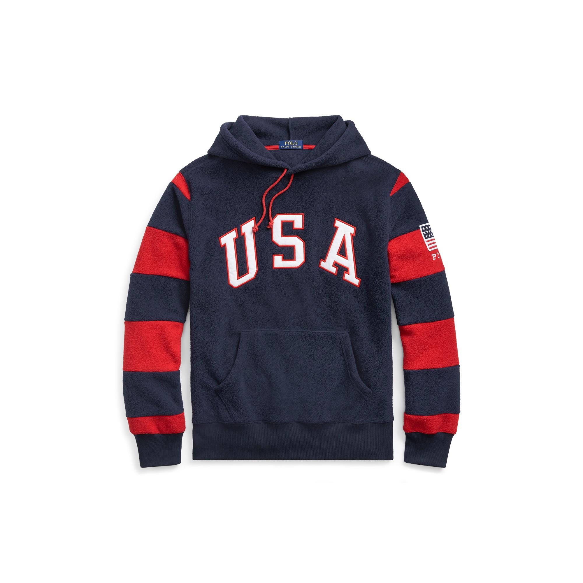 polo usa fleece hoodie