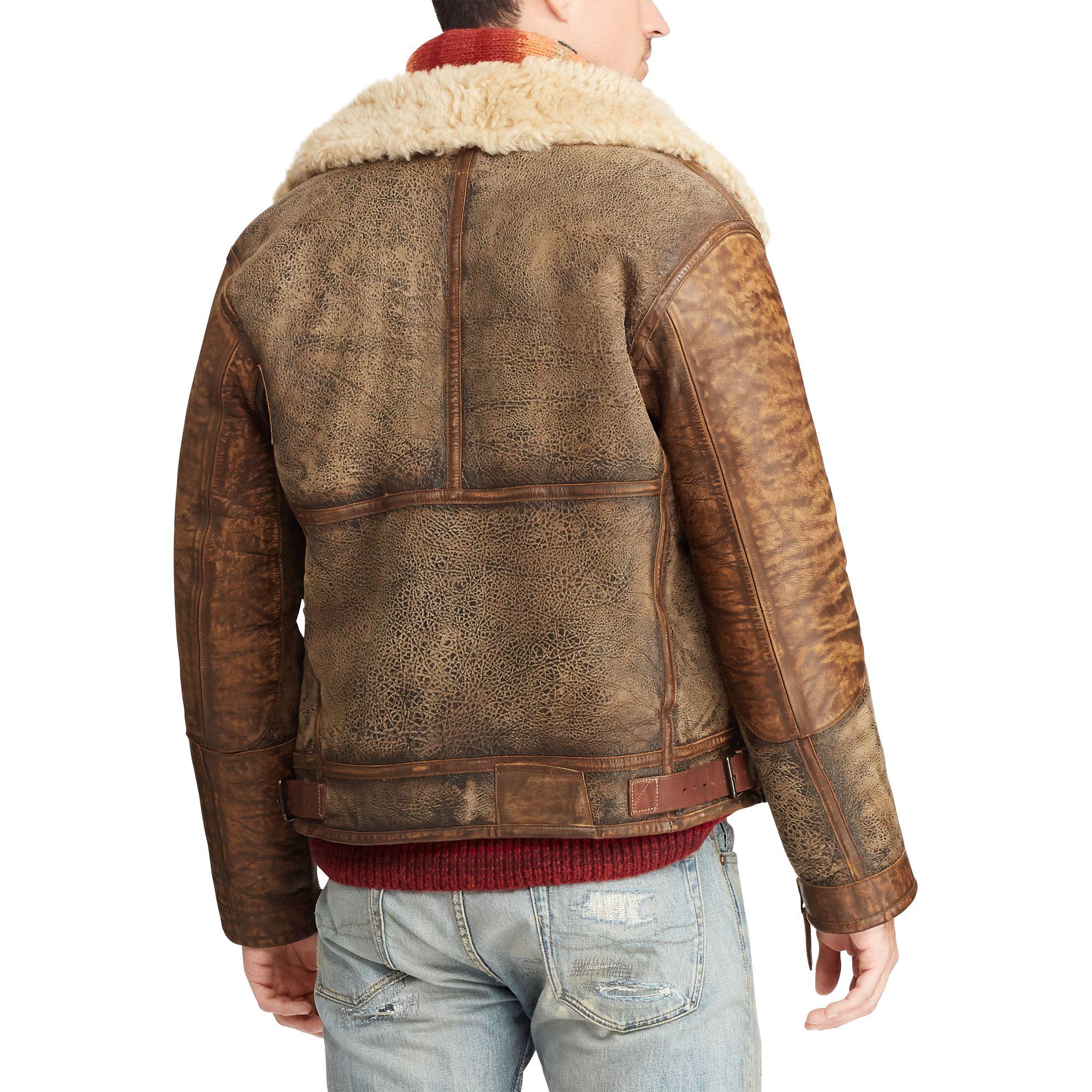 polo ralph lauren shearling jacket