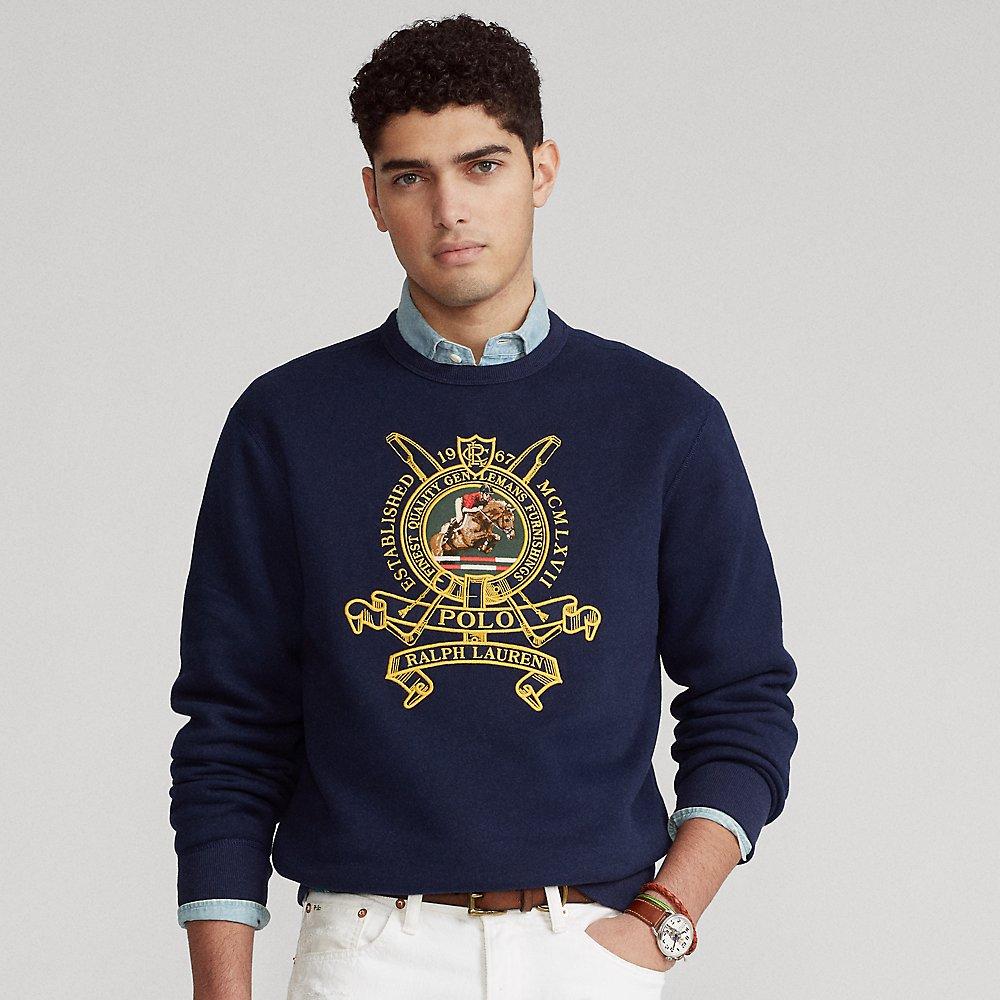 Polo Ralph Lauren Ralph Lauren Embroidered Fleece Sweatshirt in Blue for  Men | Lyst