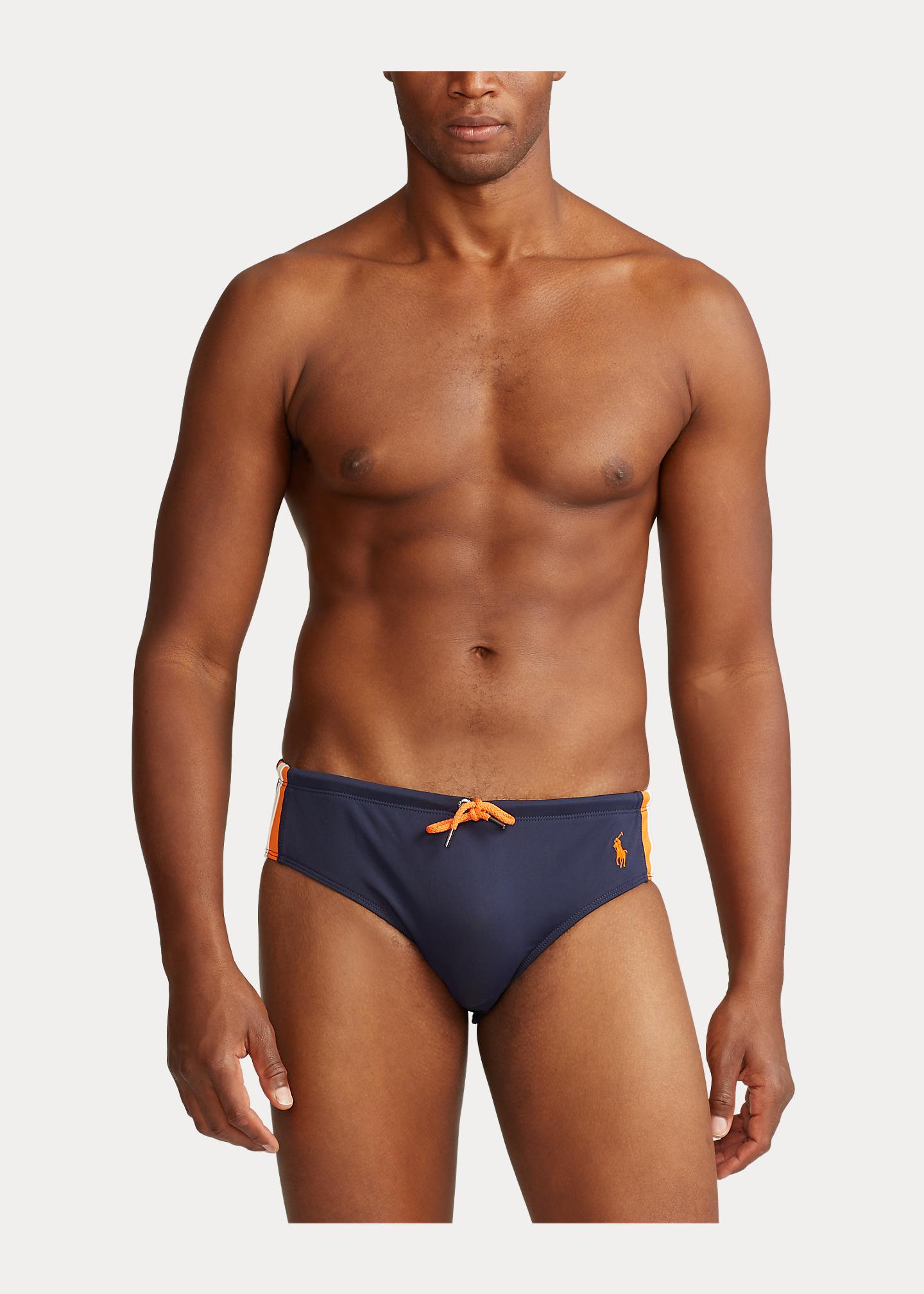 Polo Ralph Lauren Striped Swim Briefs in Blue for Men Lyst UK