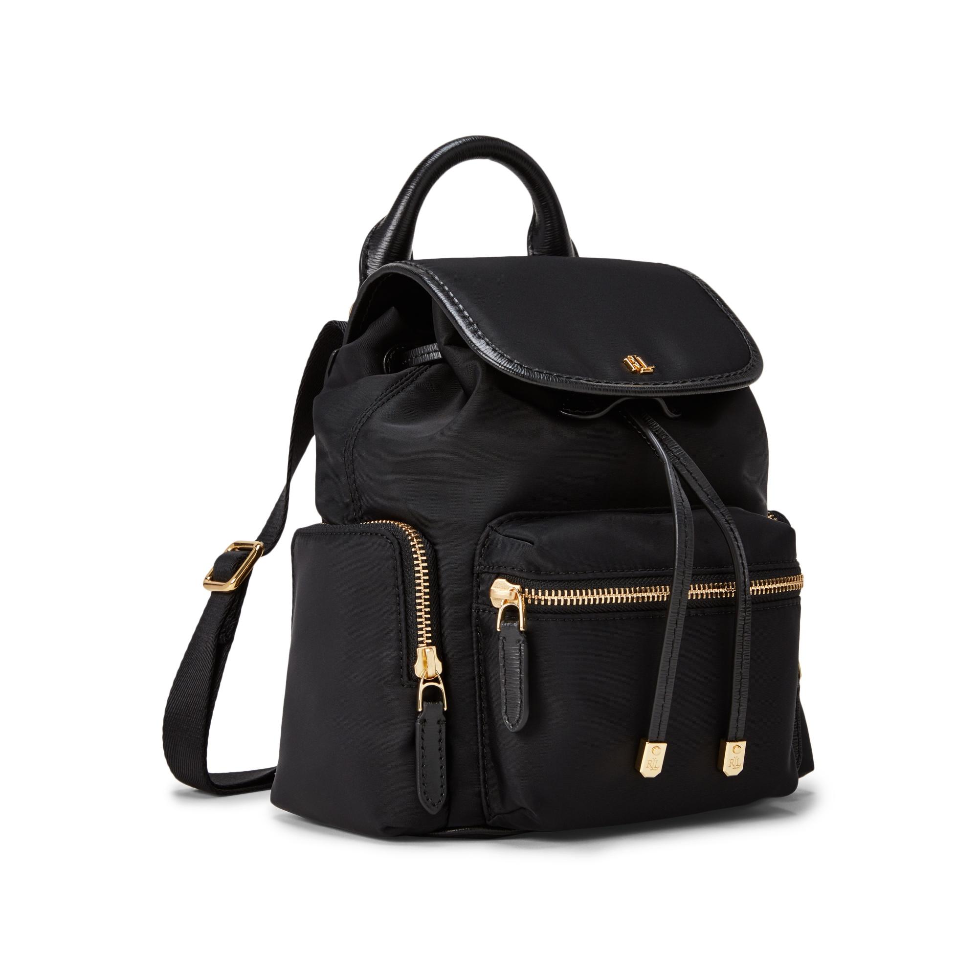 Ralph Lauren Nylon Keely Small Backpack in Black | Lyst