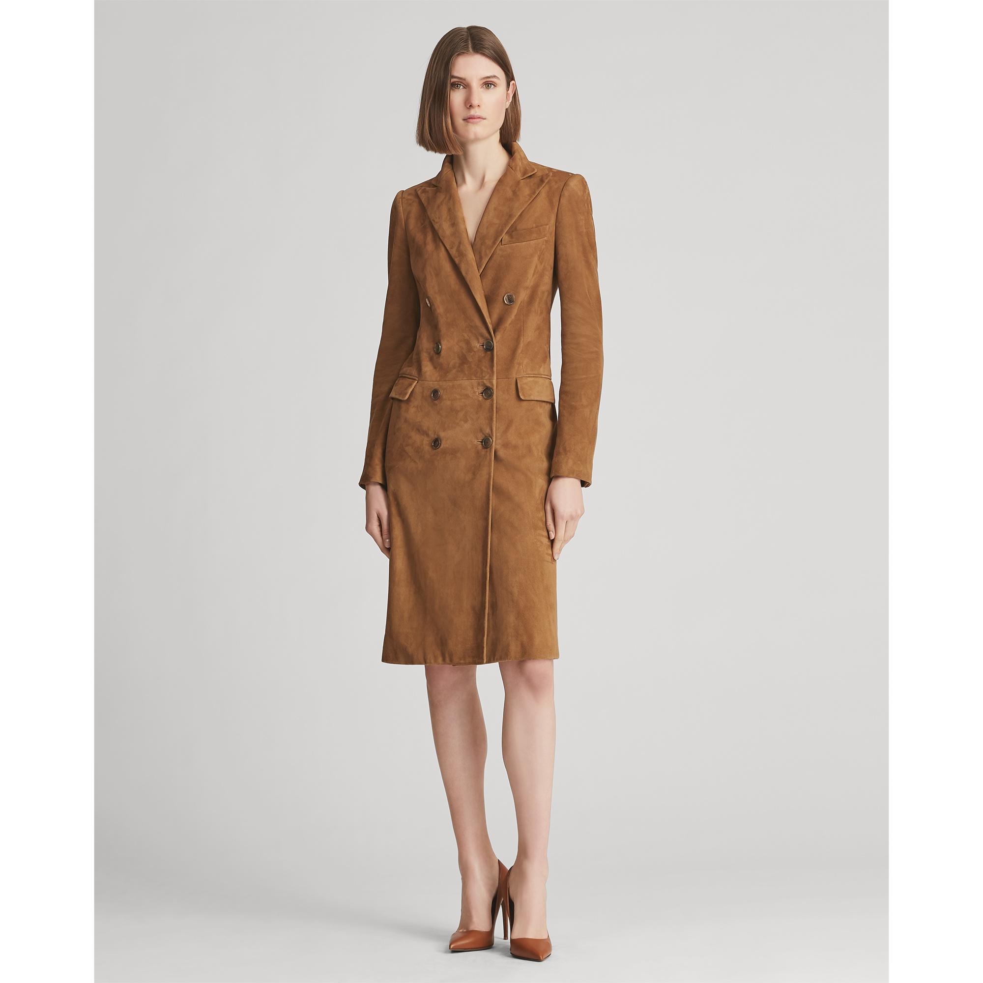 ralph lauren suede dress