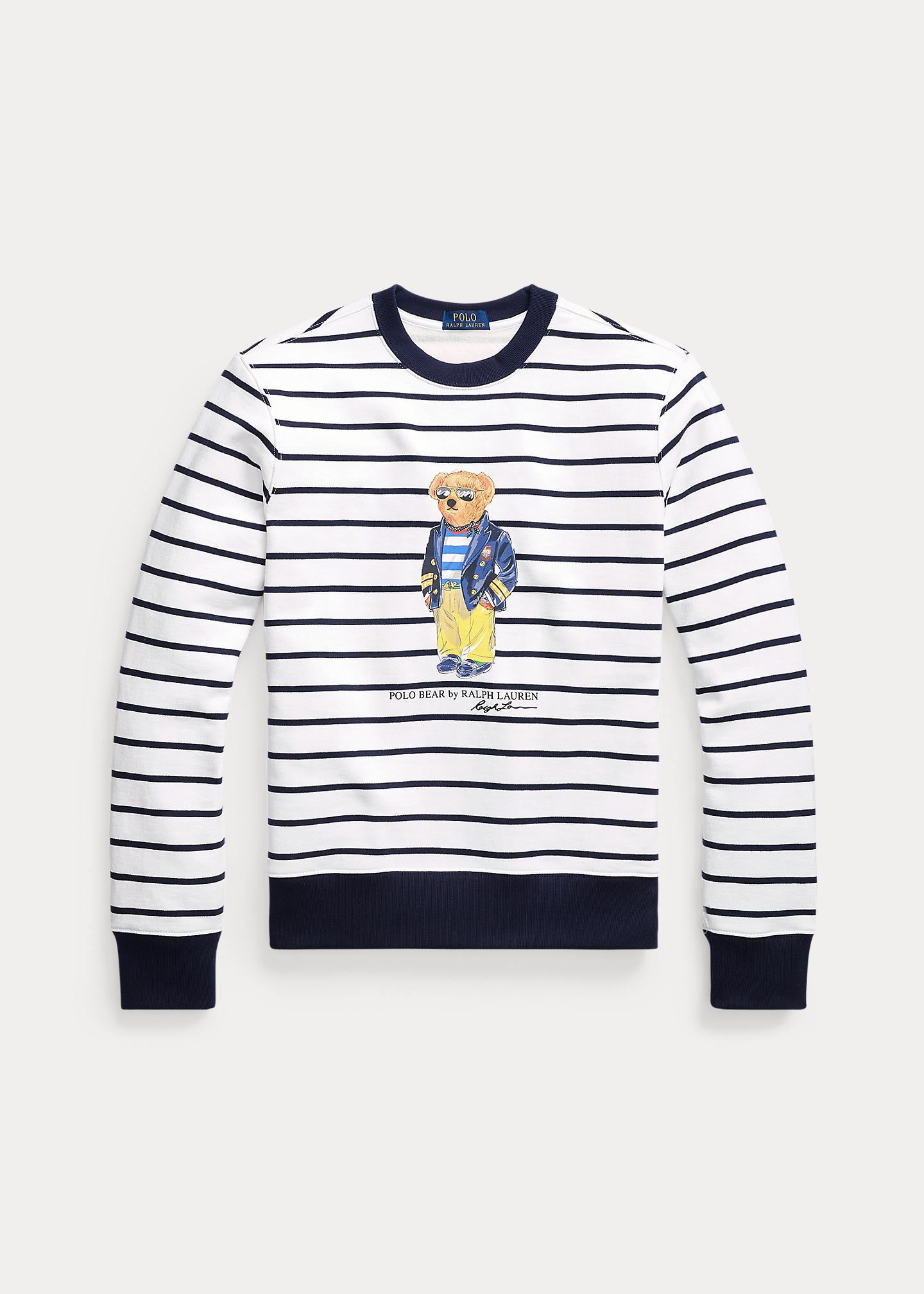 Sudadera de felpa con rayas y Polo Bear Polo Ralph Lauren de Polar de color  Azul para hombre | Lyst