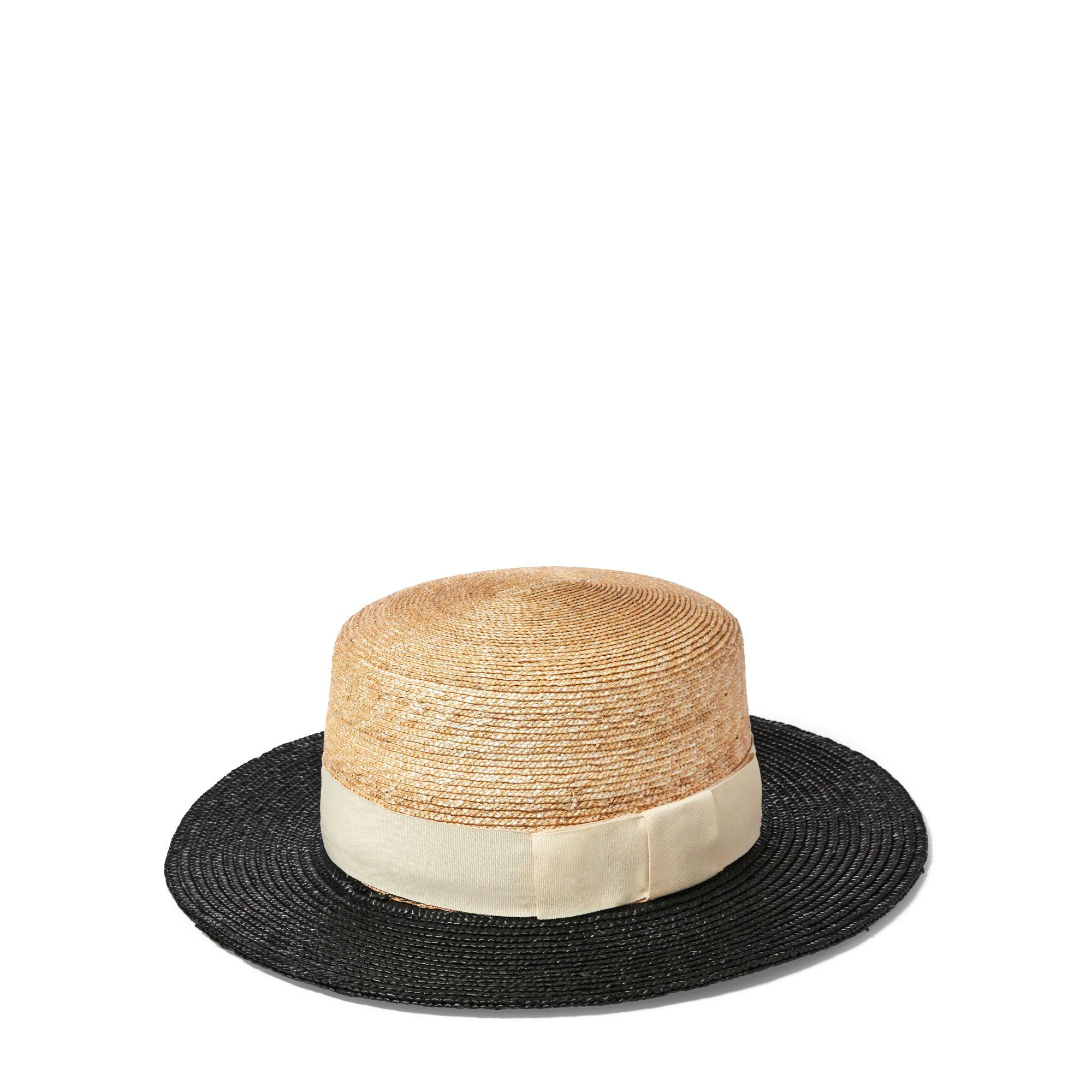 Ralph Lauren Straw Boater Hat in 