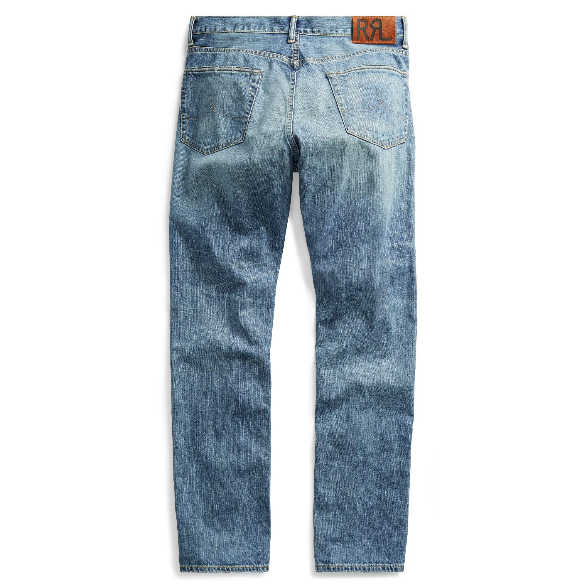 RRL Denim Vintage 5-pocket Selvedge Jean in Blue for Men | Lyst