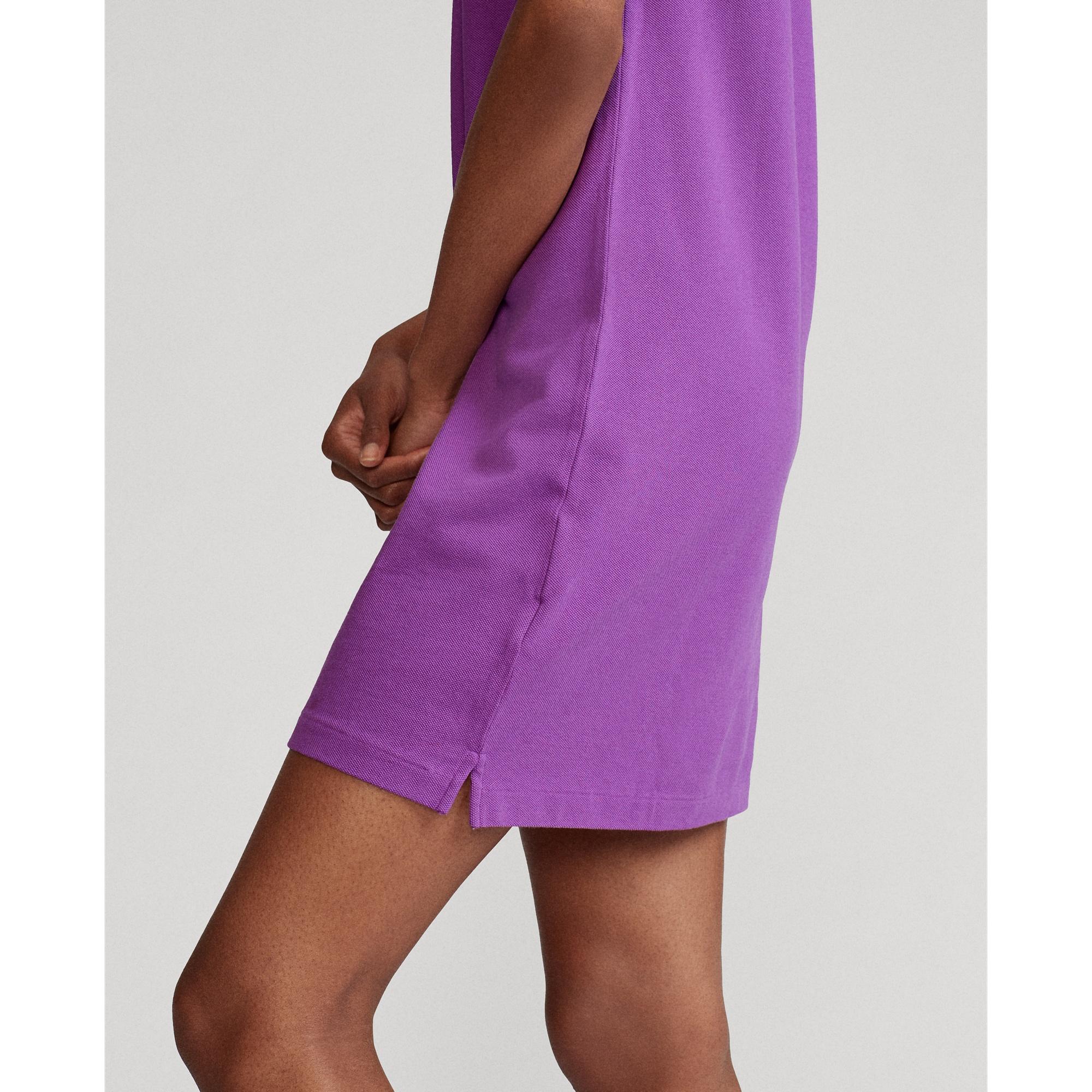 Ralph Lauren Cotton Mesh Polo Dress In Paloma Purple Size Xl Lyst