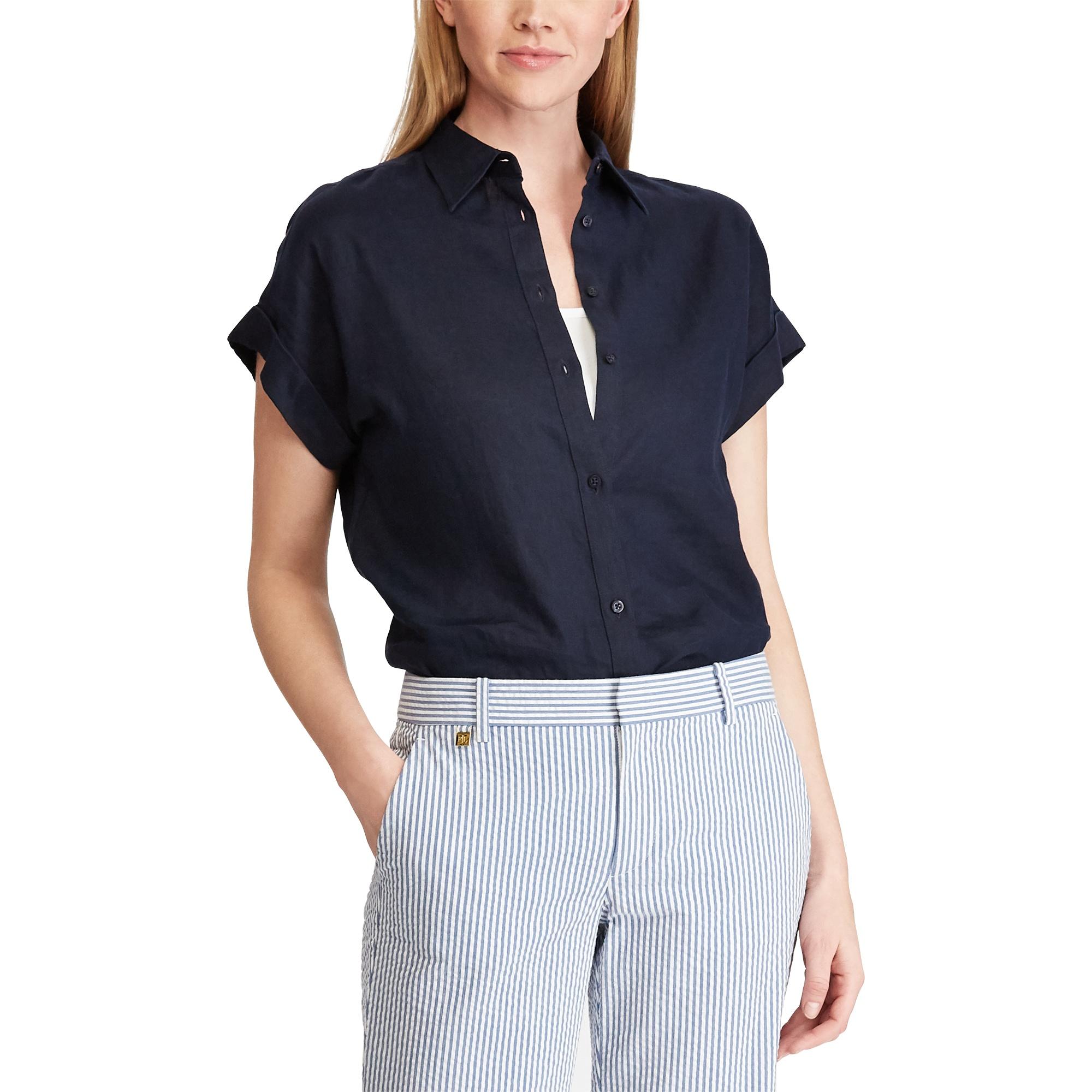 polo ralph lauren linen shirt women's