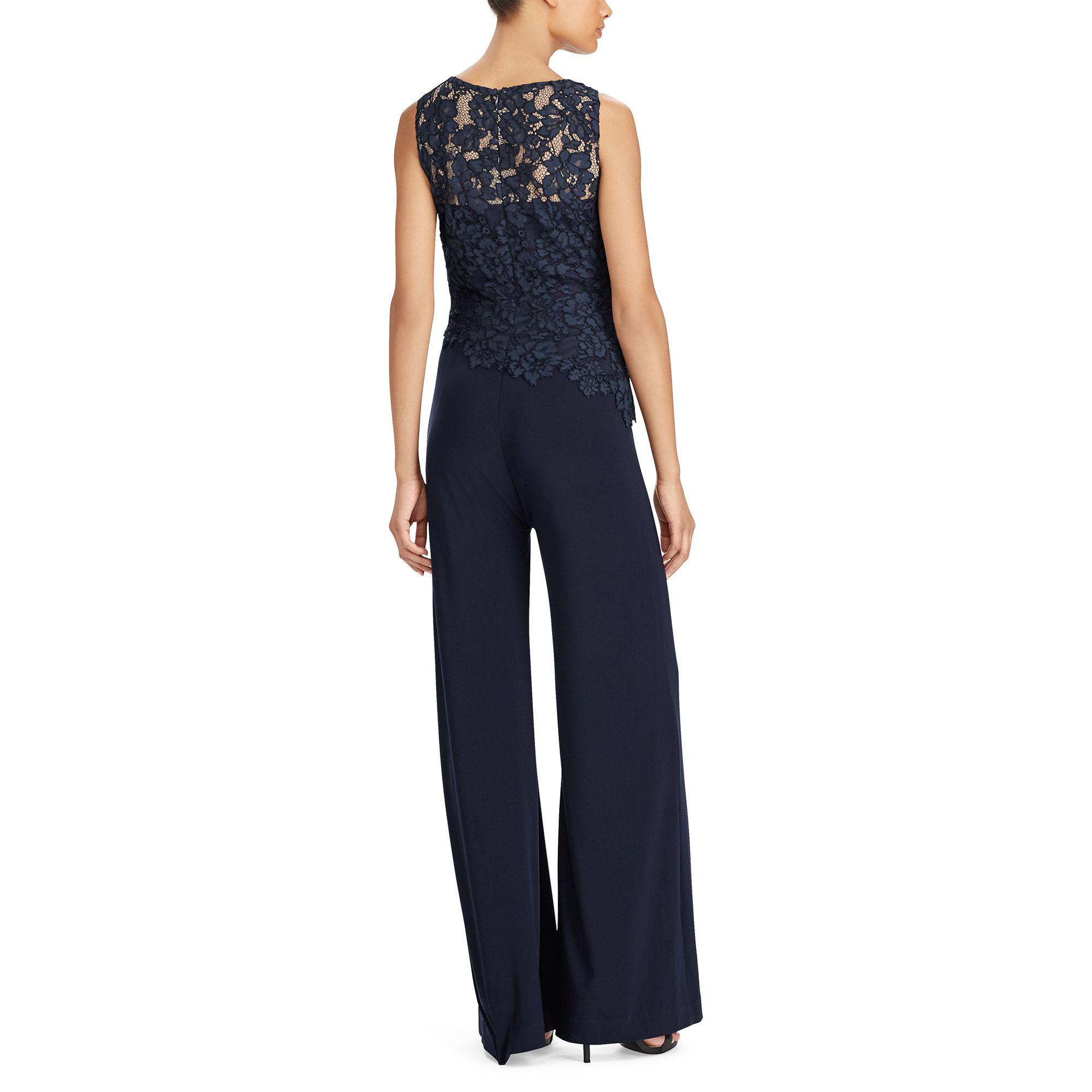 ralph lauren blue jumpsuit