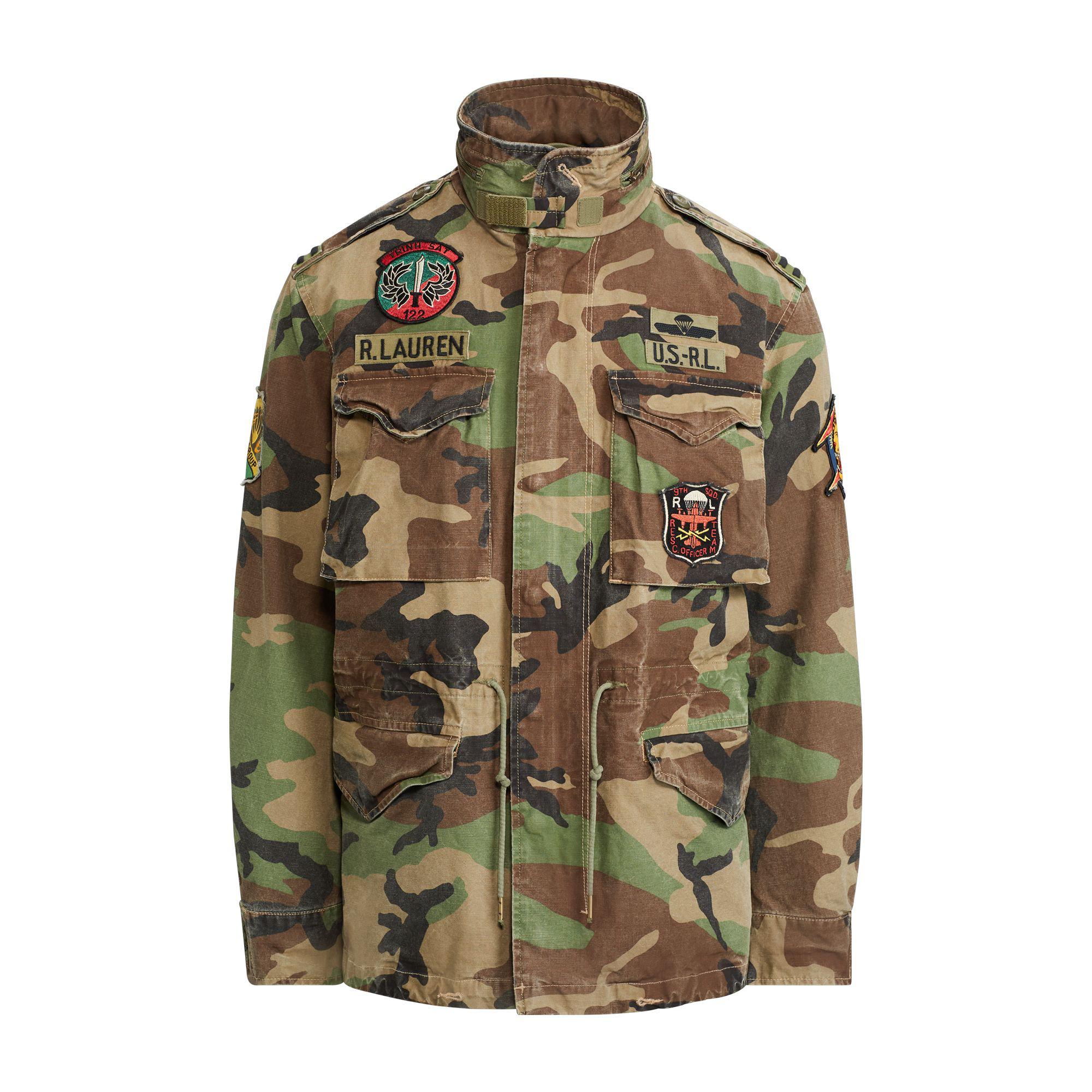 polo ralph lauren camo field jacket