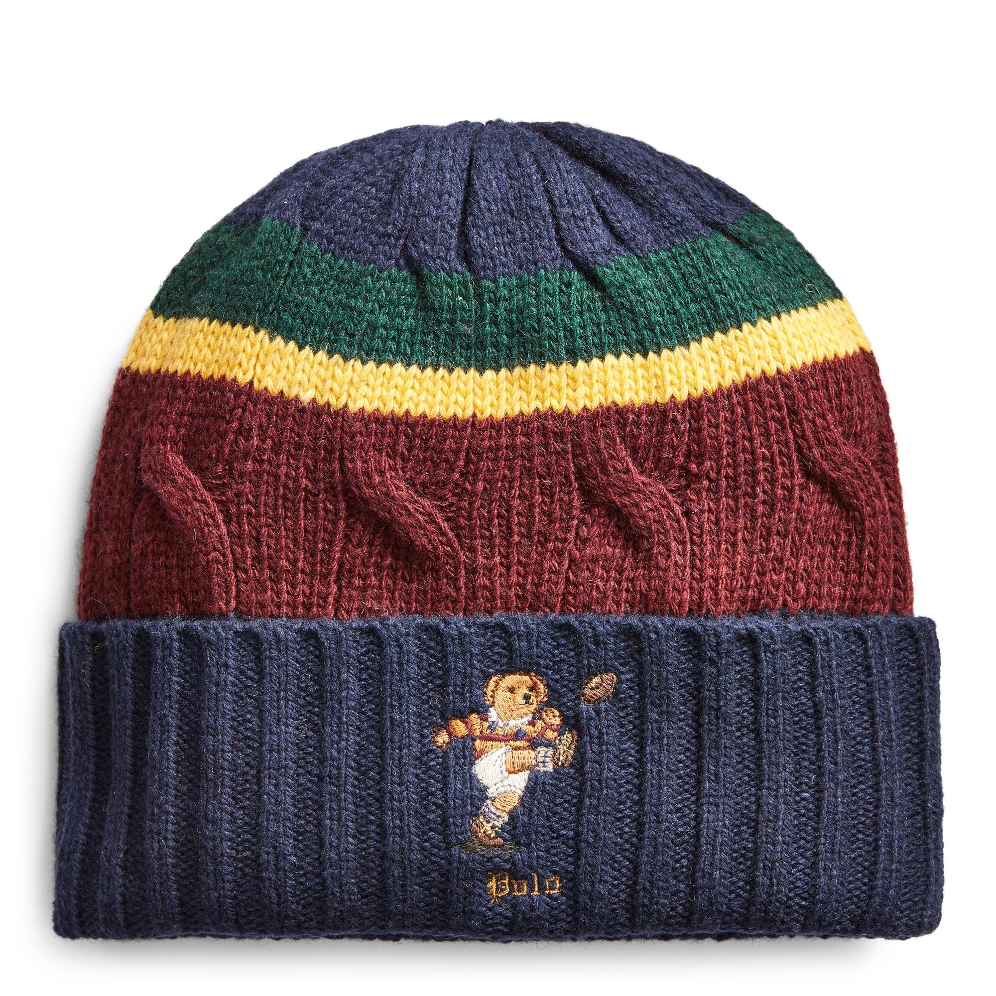 ralph lauren cable knit hat
