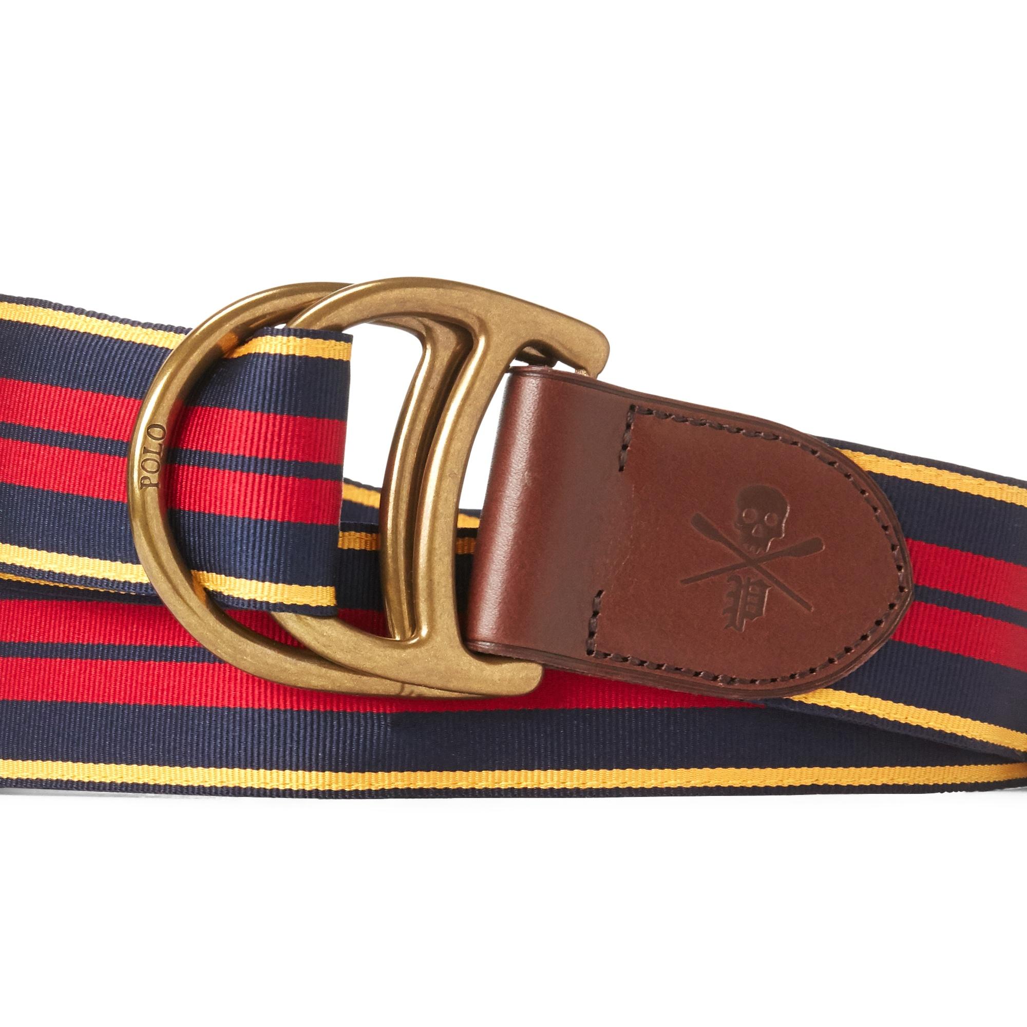 Polo Ralph Lauren Equestrian Grosgrain Belt in Red for Men | Lyst