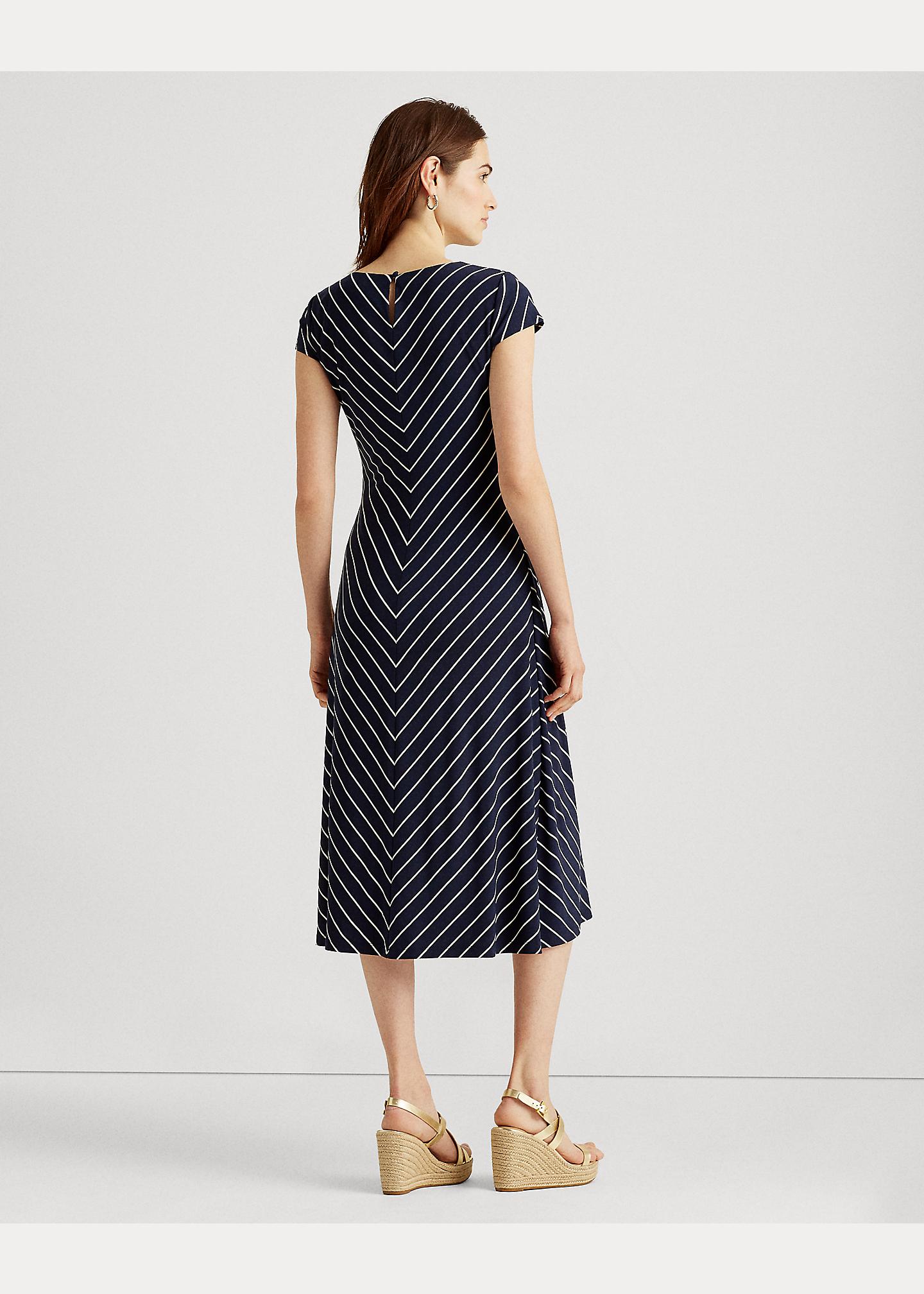 ralph lauren chevron jersey dress