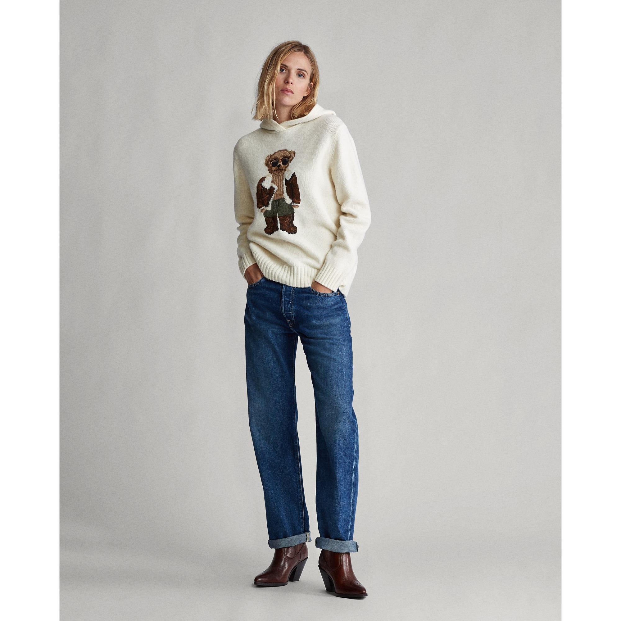 ralph lauren aviator bear sweater
