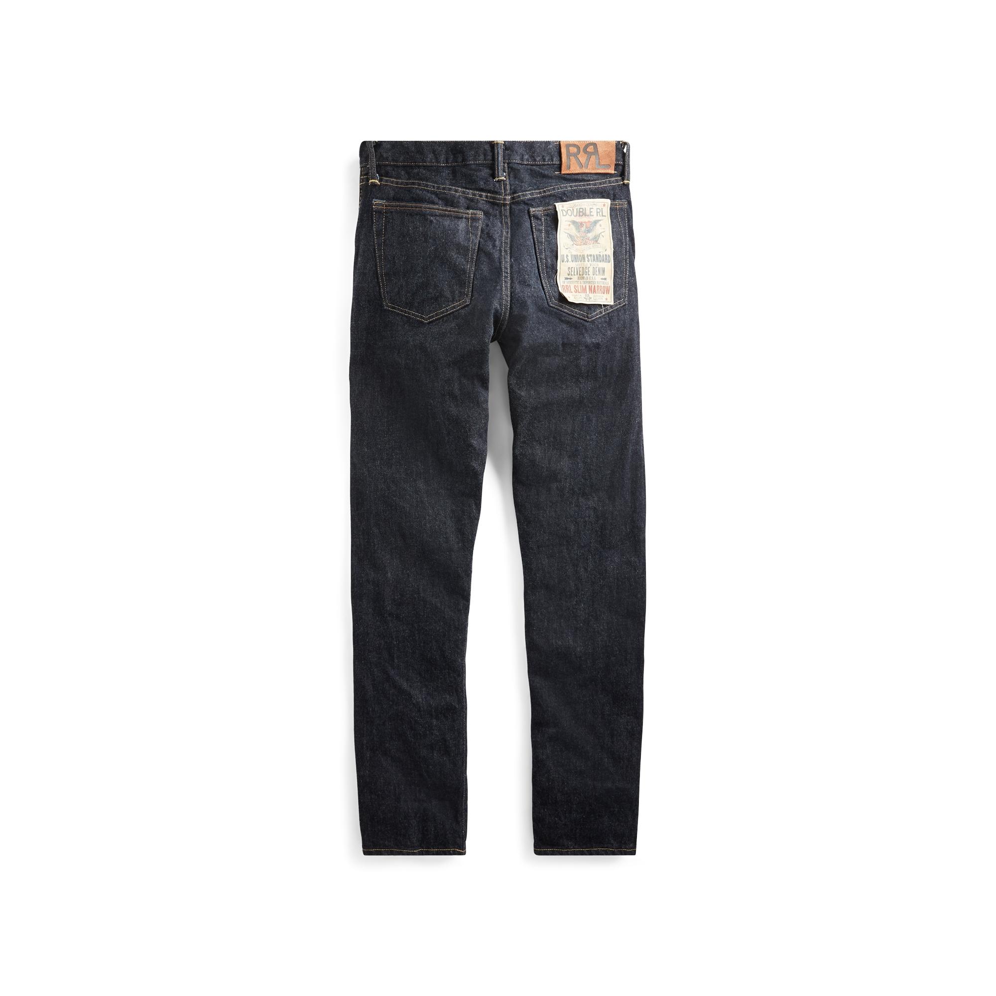 RRL Denim Slim Narrow Once-washed 