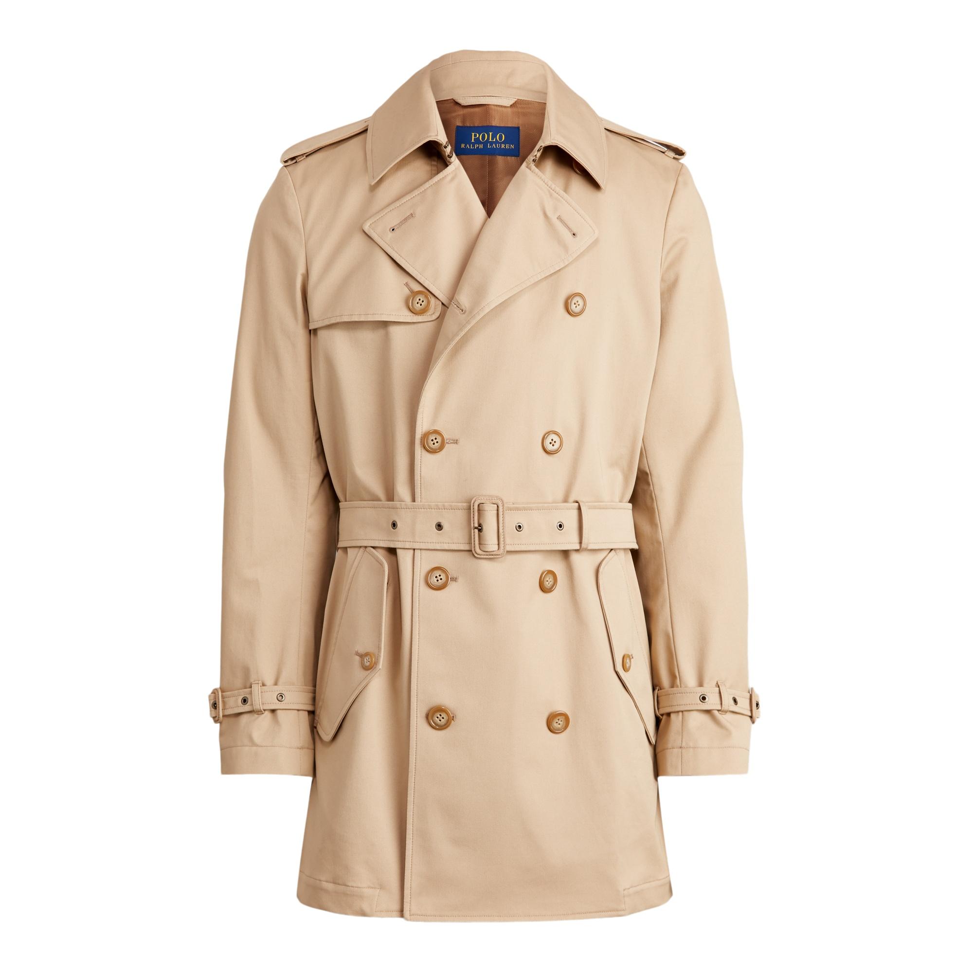 Ralph Lauren Cotton Stretch Chino Trench Coat in Natural for Men - Lyst