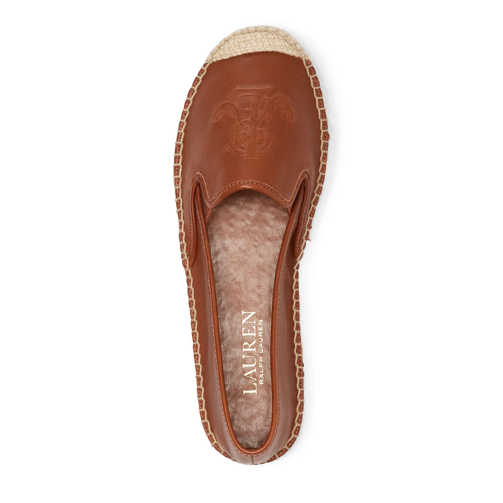 ralph lauren leather espadrilles