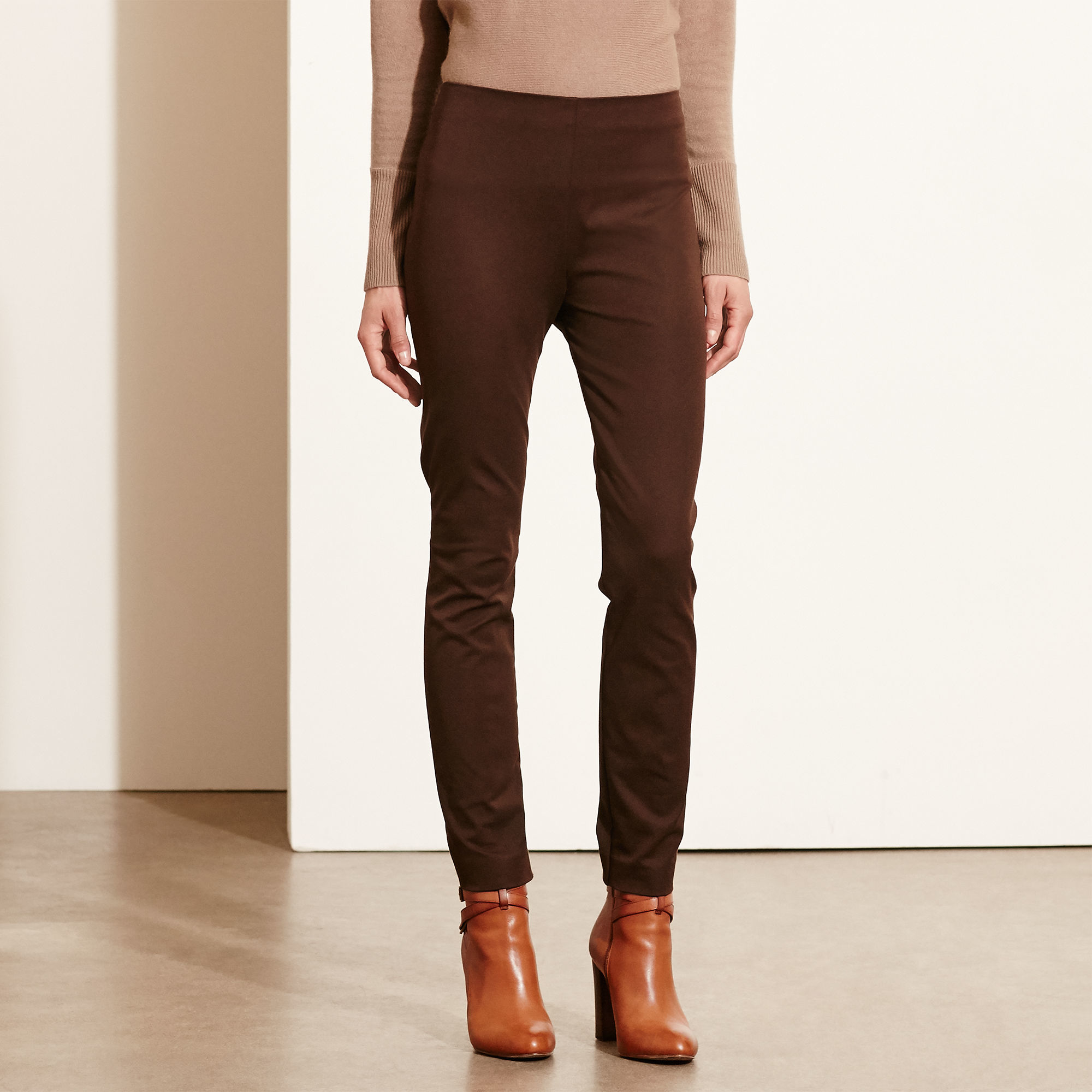 Brown stretch pants Find brown stretch pants at ShopStyle. Shop the latest collection of brown stretch pants from the most popular stores - all in one place.