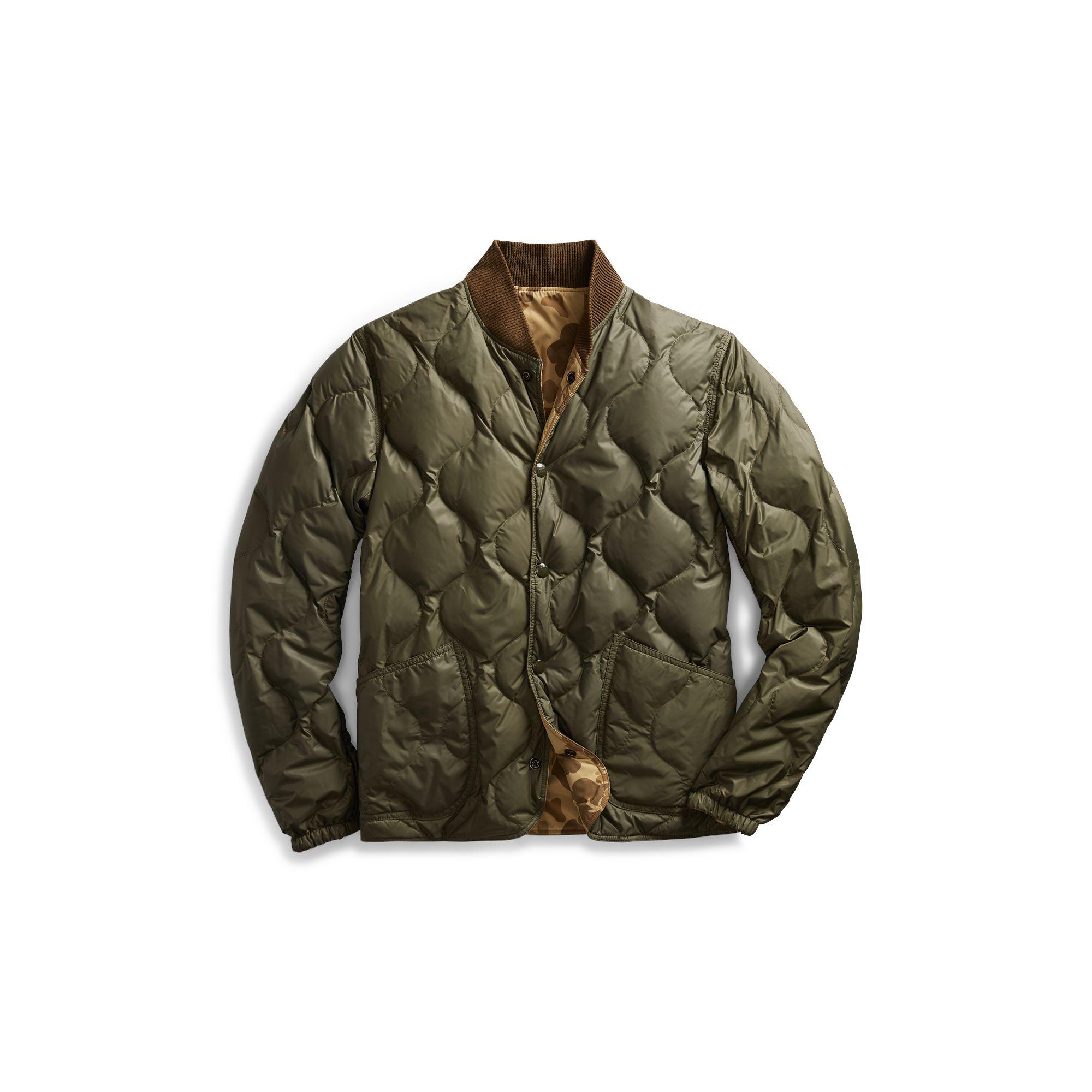 RRL Synthetic Reversible Down Jacket in Olive Camo (Green) for Men - Lyst