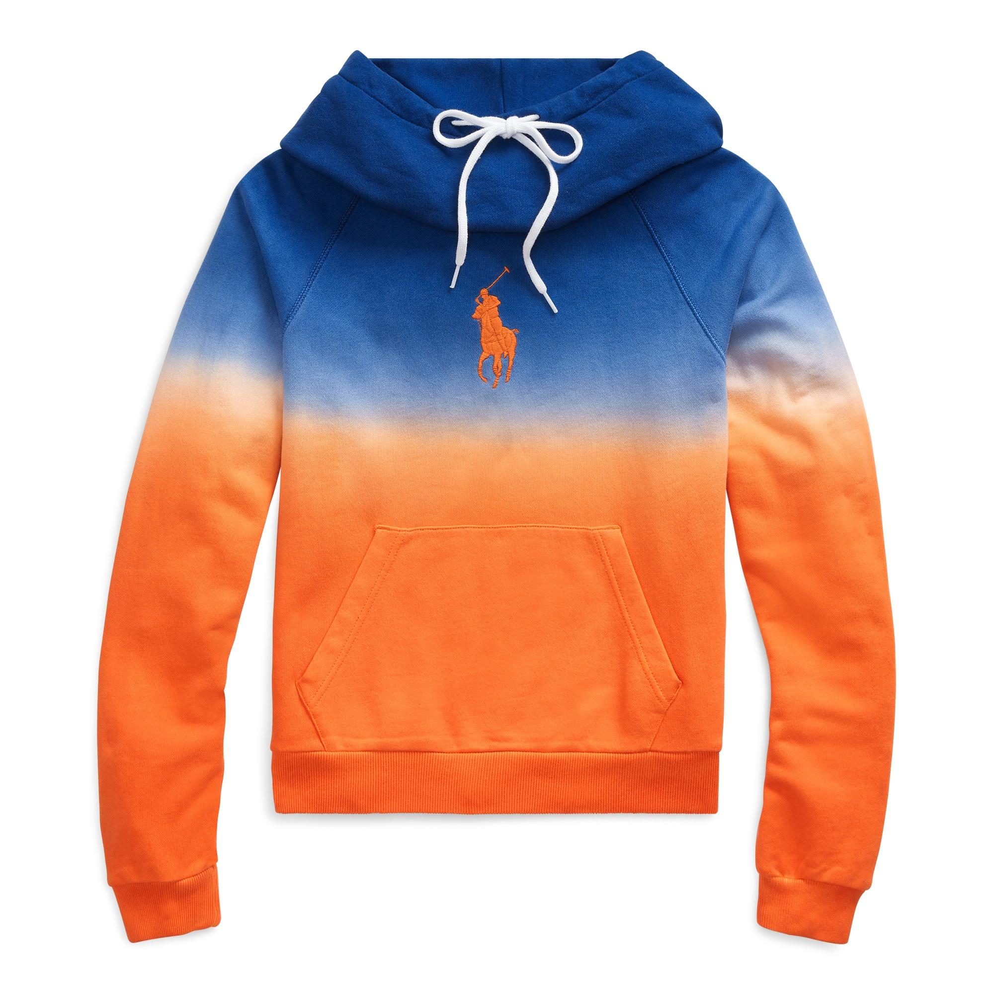 orange ralph lauren hoodie