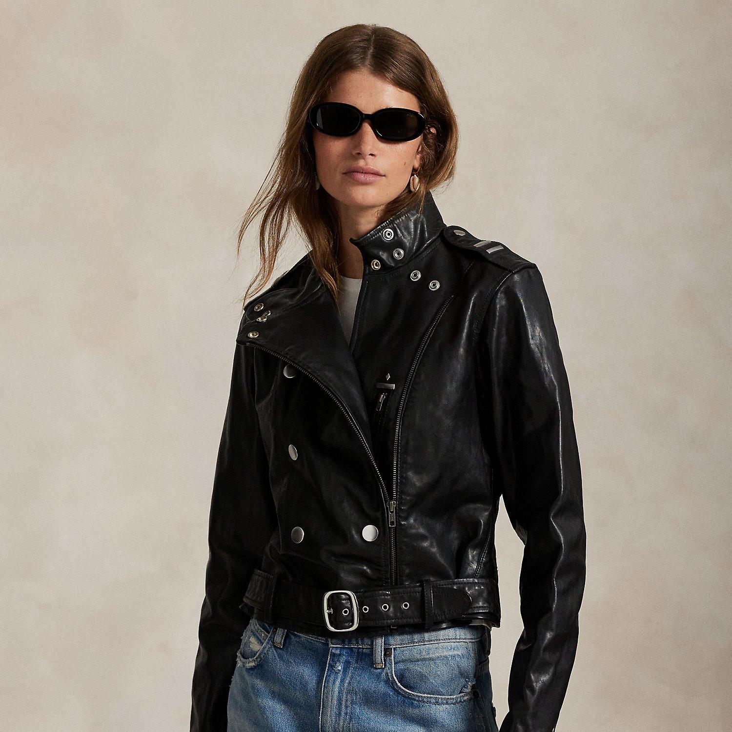 Polo Ralph Lauren Leather jackets for Women | Online Sale up to 60 