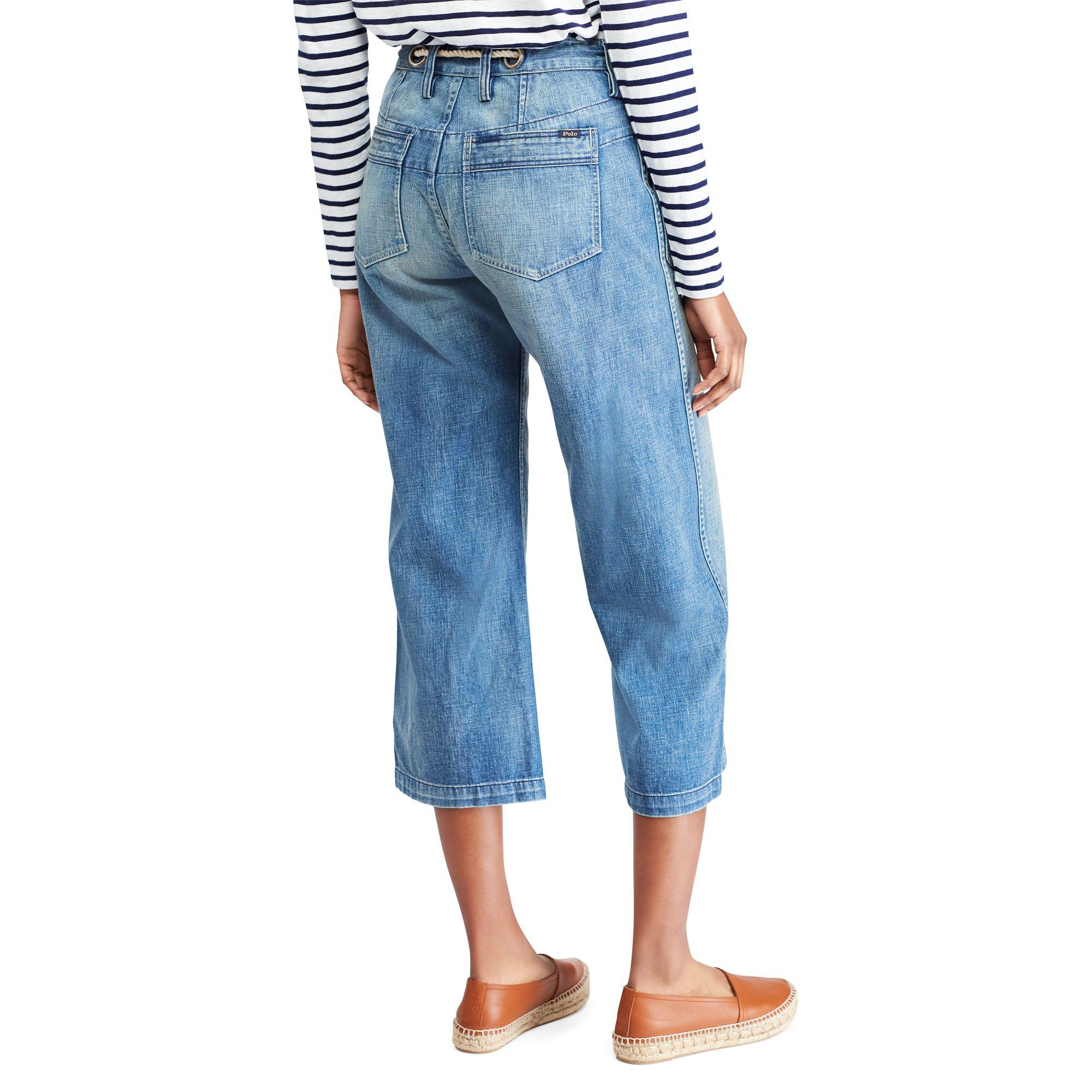 Polo Ralph Lauren Cotton Wide-leg Crop 
