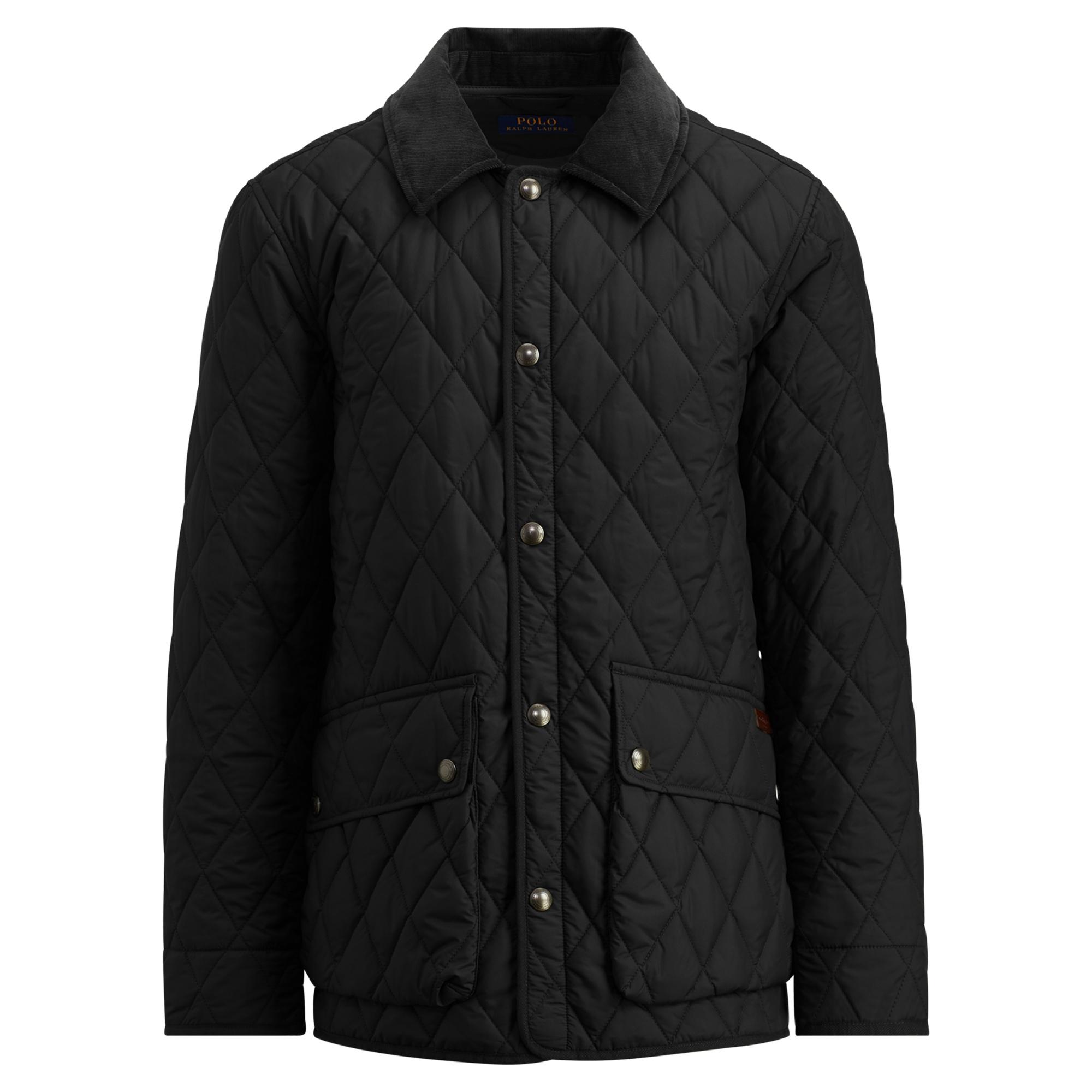 Polo Ralph Lauren Corduroy The Iconic Quilted Car Coat in Black for Men ...