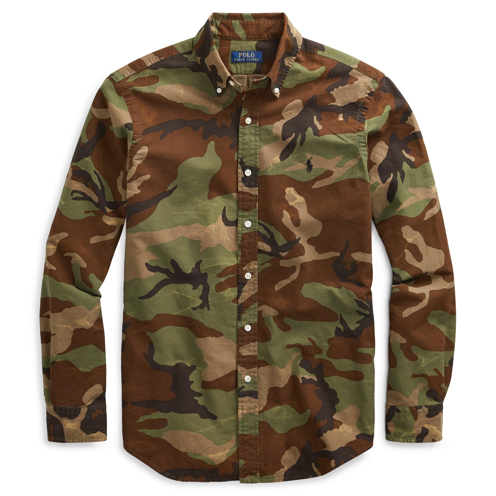 ralph lauren camo oxford