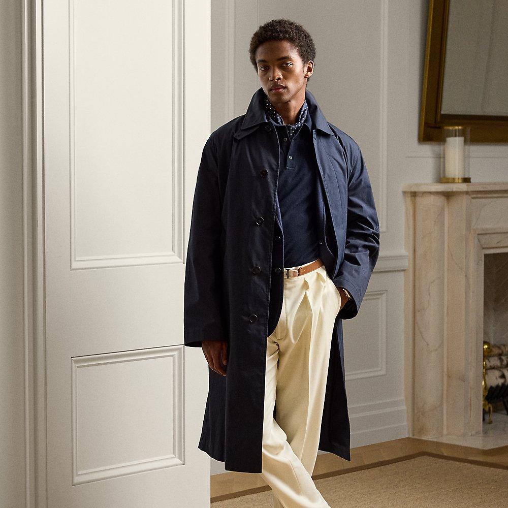 Ralph Lauren Hand tailored Packable Balmacaan Coat in Blue for Men Lyst UK