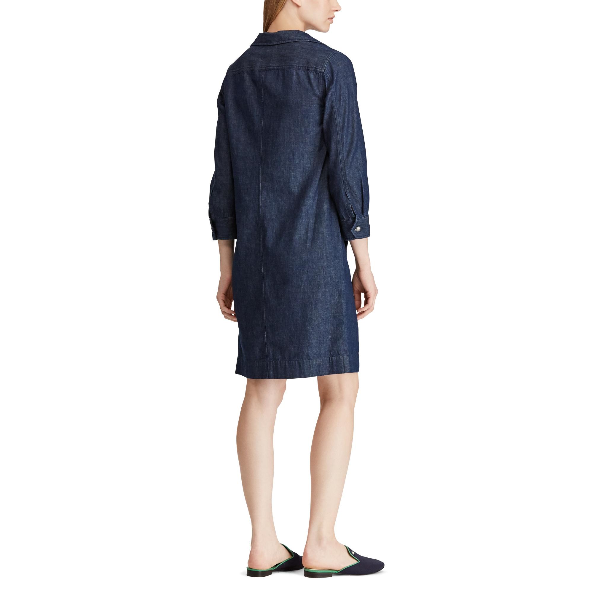lauren ralph lauren denim shift dress