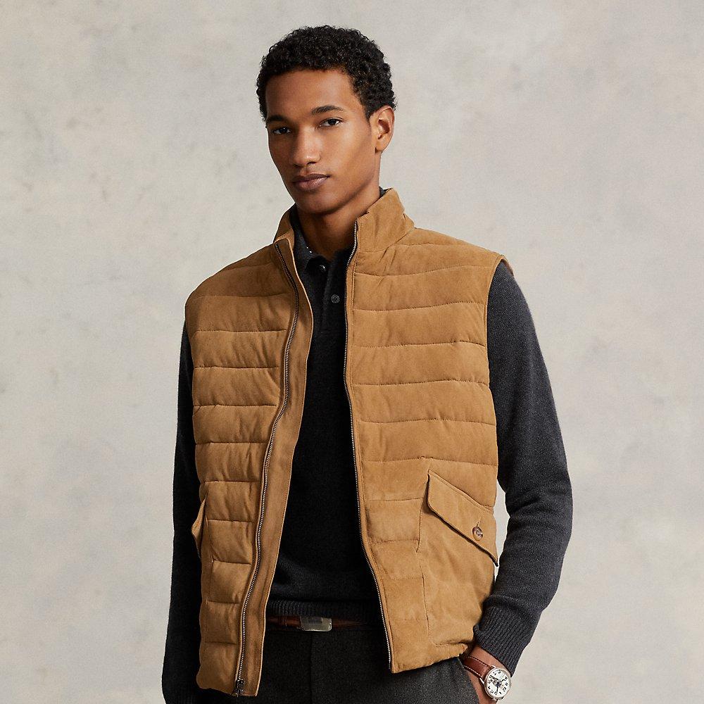 Brown polo vest outlet