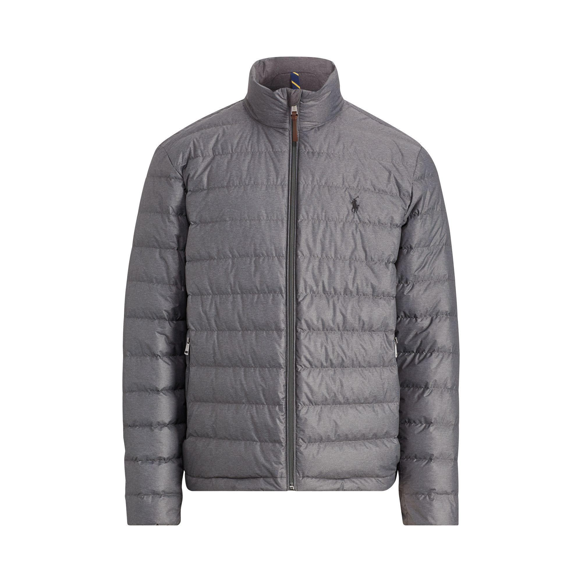 Polo Ralph Lauren Leather Packable Quilted Down Jacket in Gray for Men -  Lyst