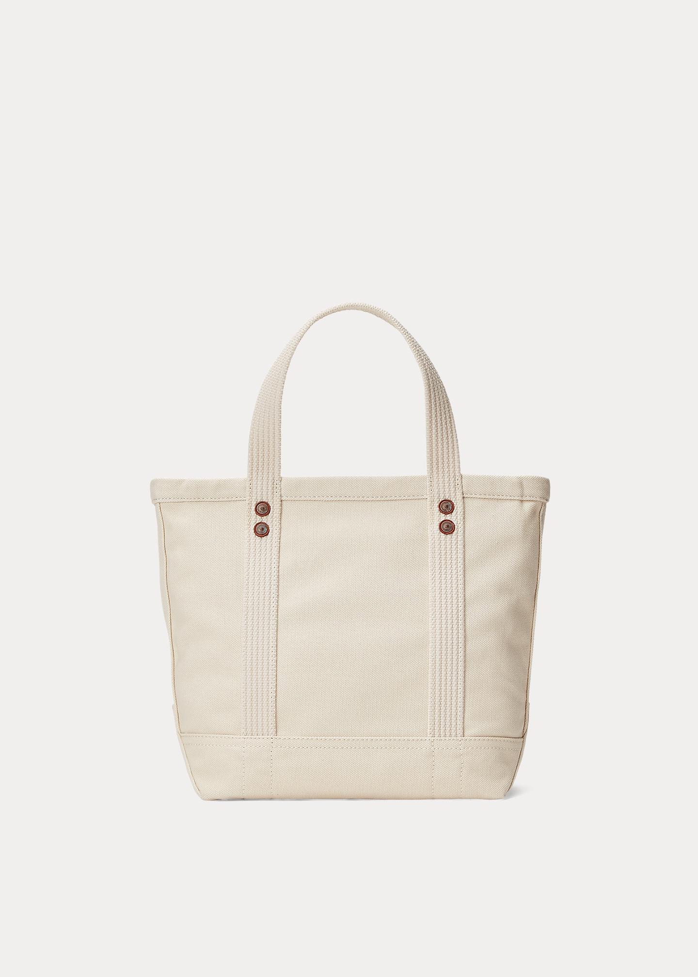 Polo Ralph Lauren Canvas Small Polo Bear Tote in Natur Lyst AT