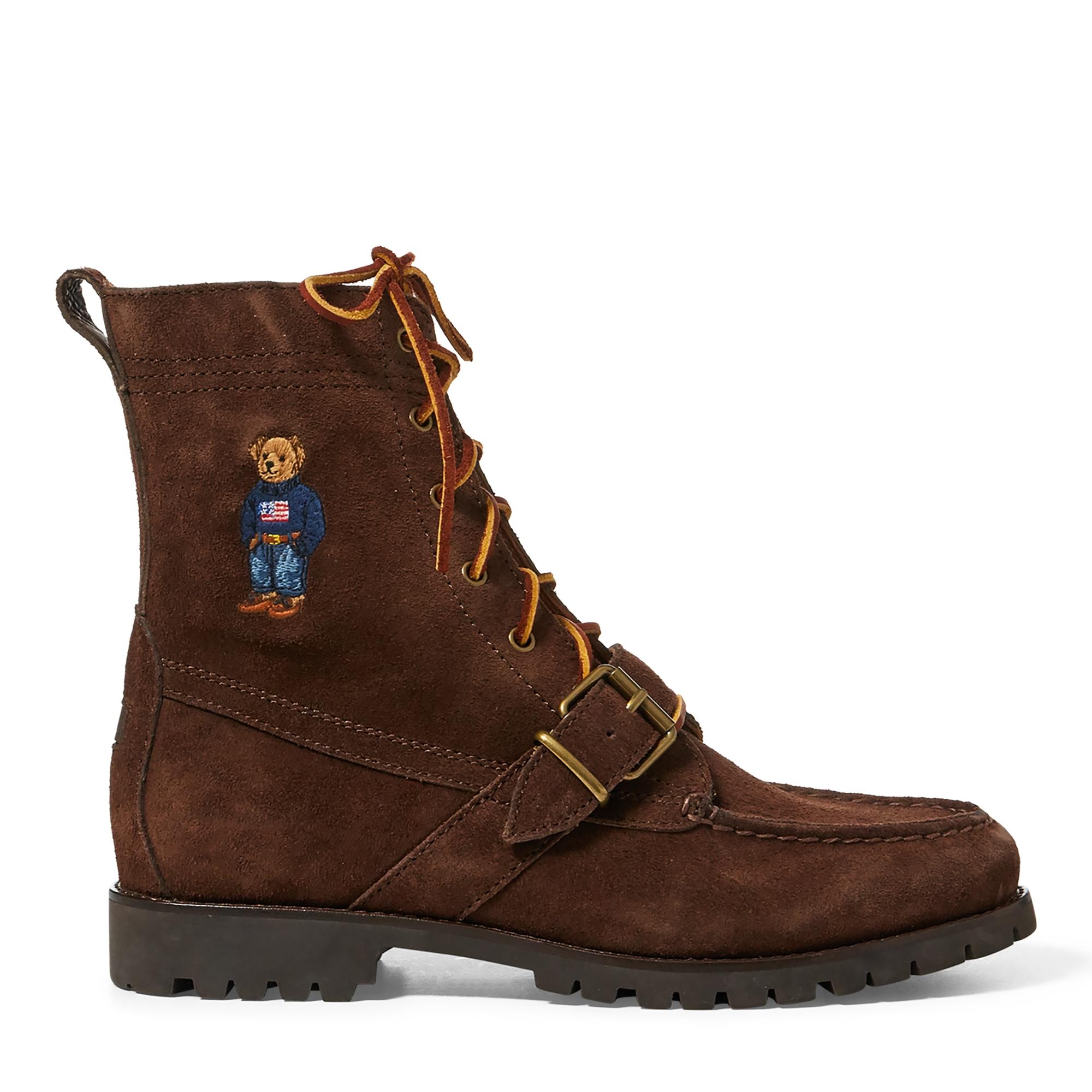 polo boots with bear