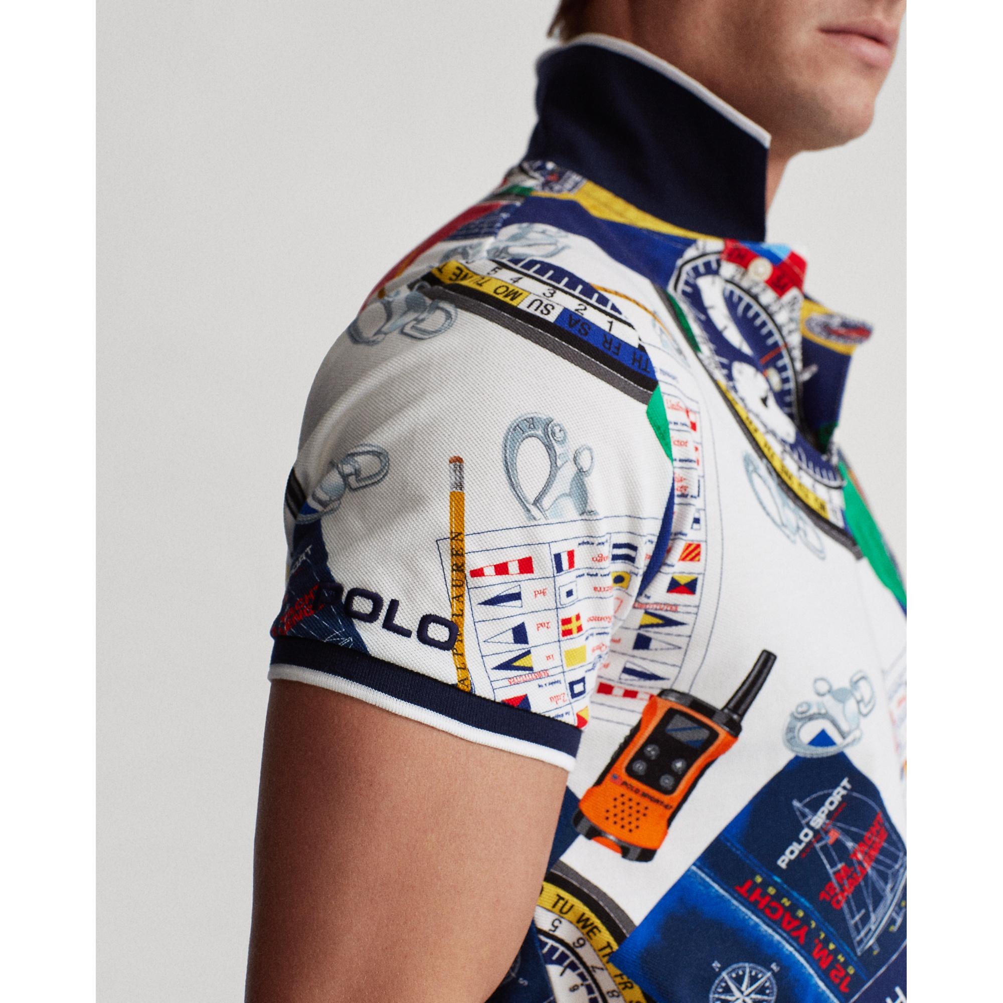 the nautical racing polo shirt