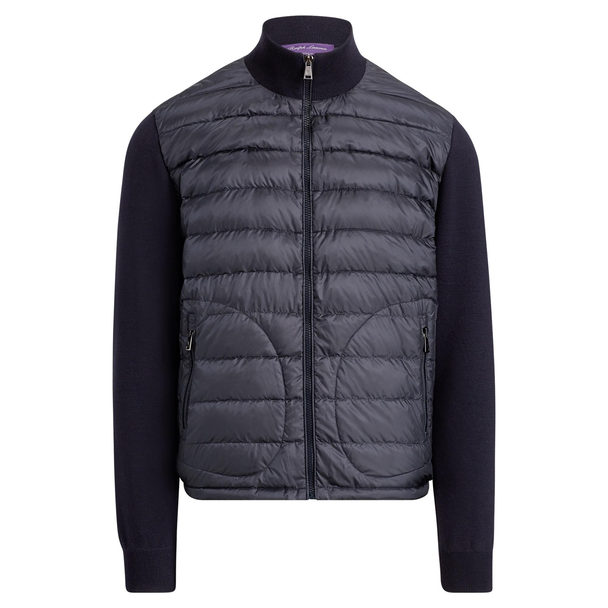 Ralph Lauren Purple Label Wool Rlx Hybrid Down Jacket in Blue for Men ...