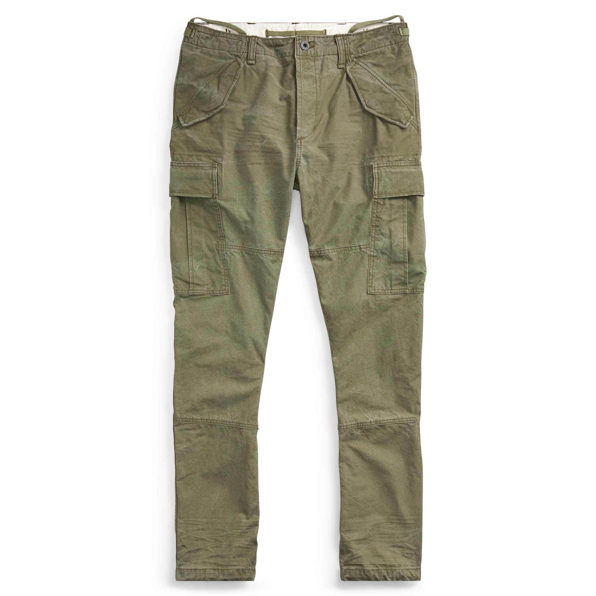 Ralph Lauren Cotton Classic Tapered Fit Cargo Pant in British Olive ...