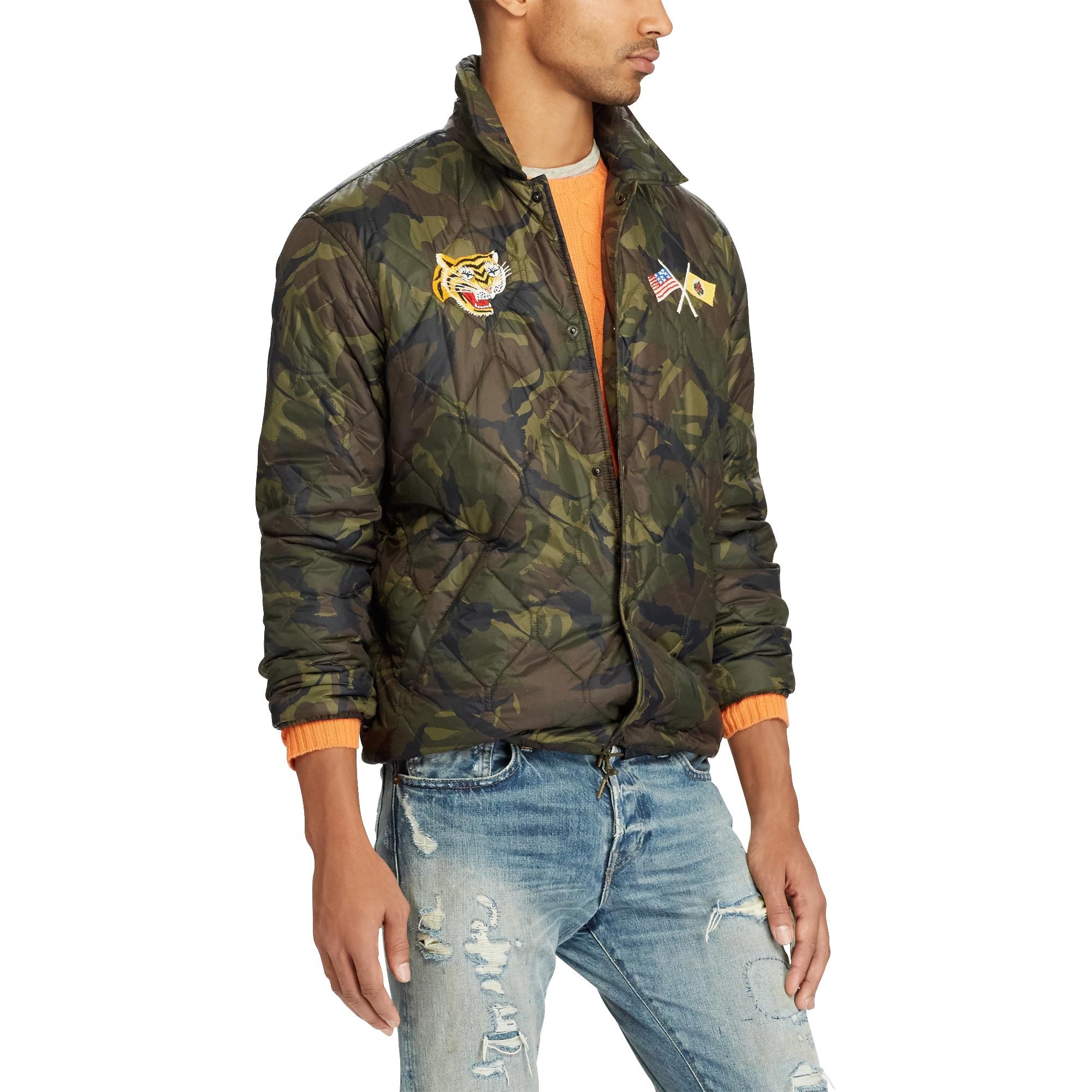 Download Polo Ralph Lauren Synthetic Souvenir Coach Jacket in Green for Men - Lyst