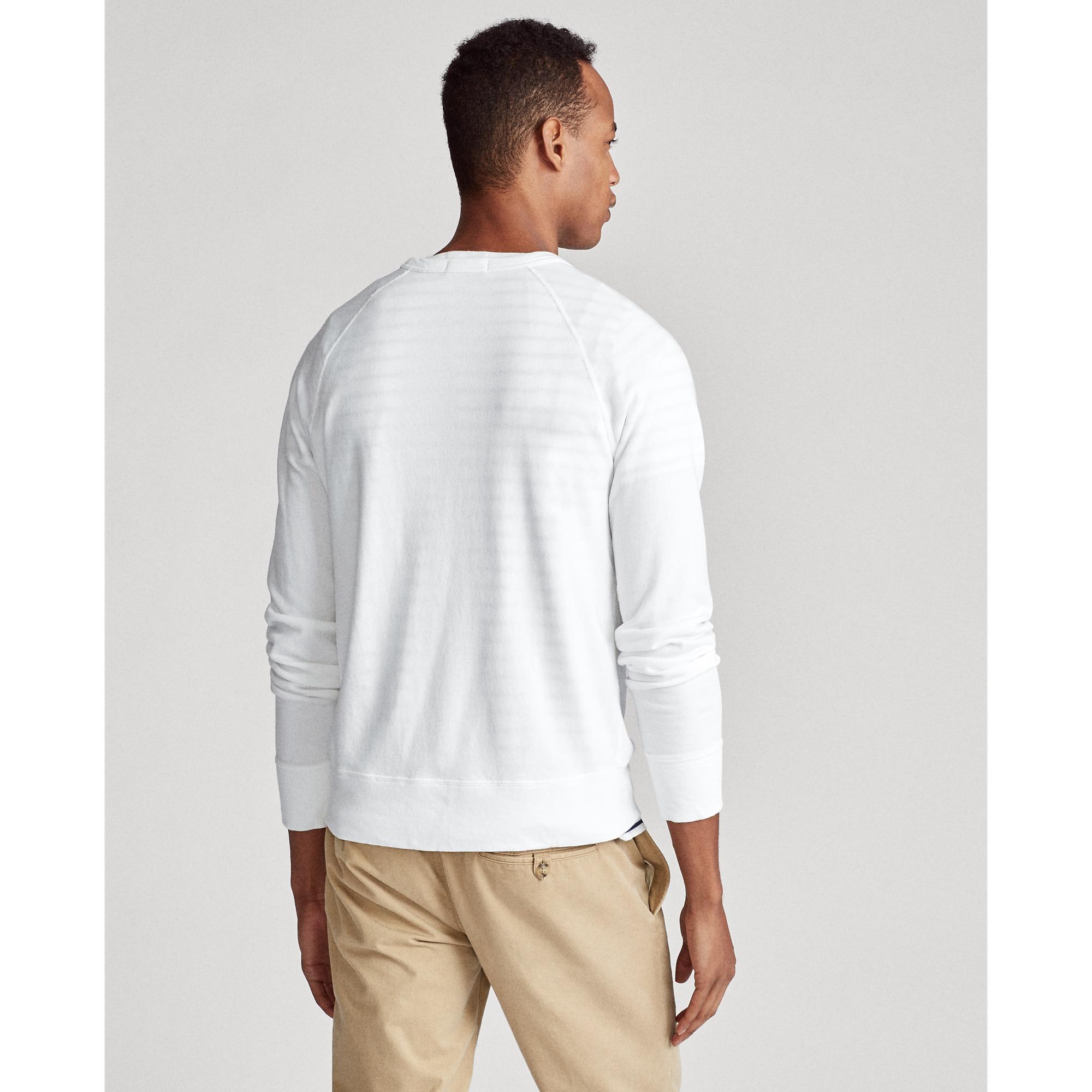 polo ralph lauren cotton spa terry sweatshirt